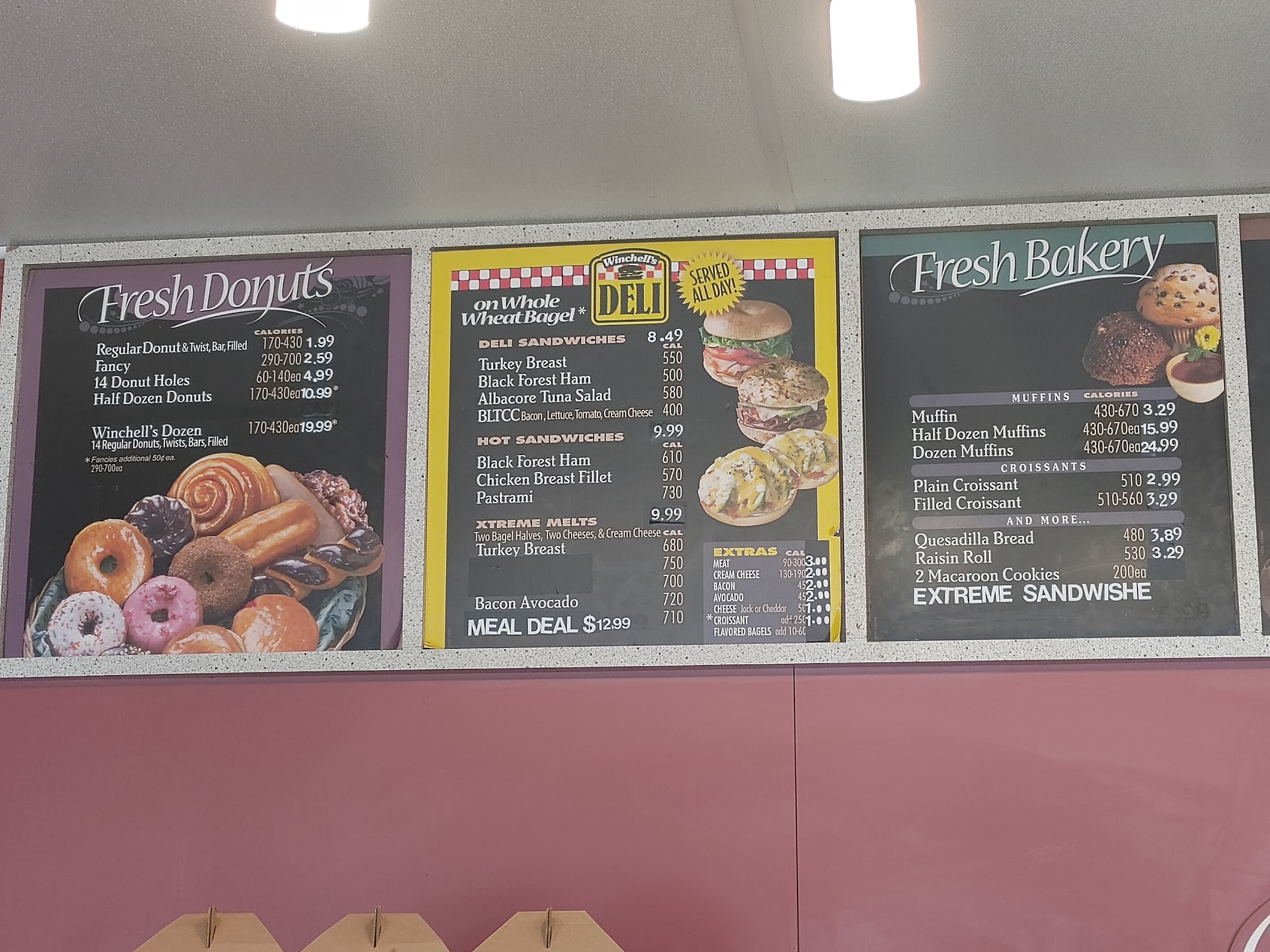 Winchell's Menu