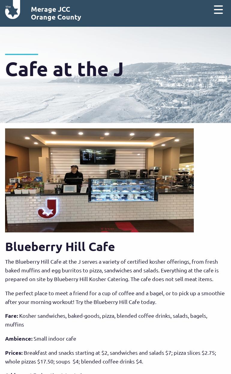Kosher Cafe Menu