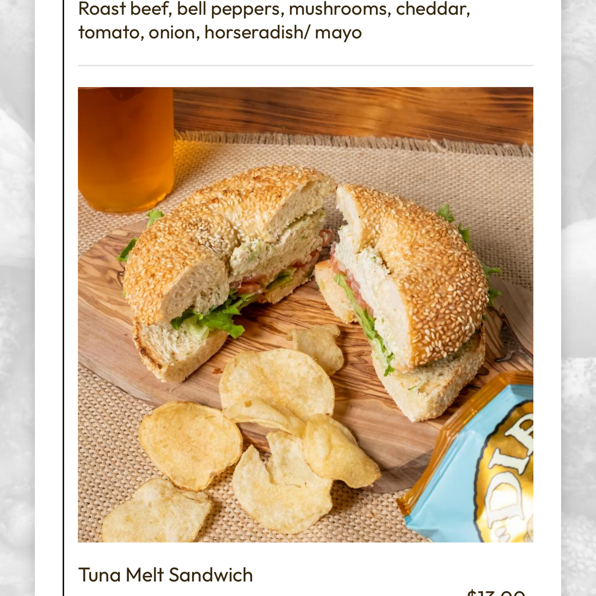 The Bagel Shack Menu