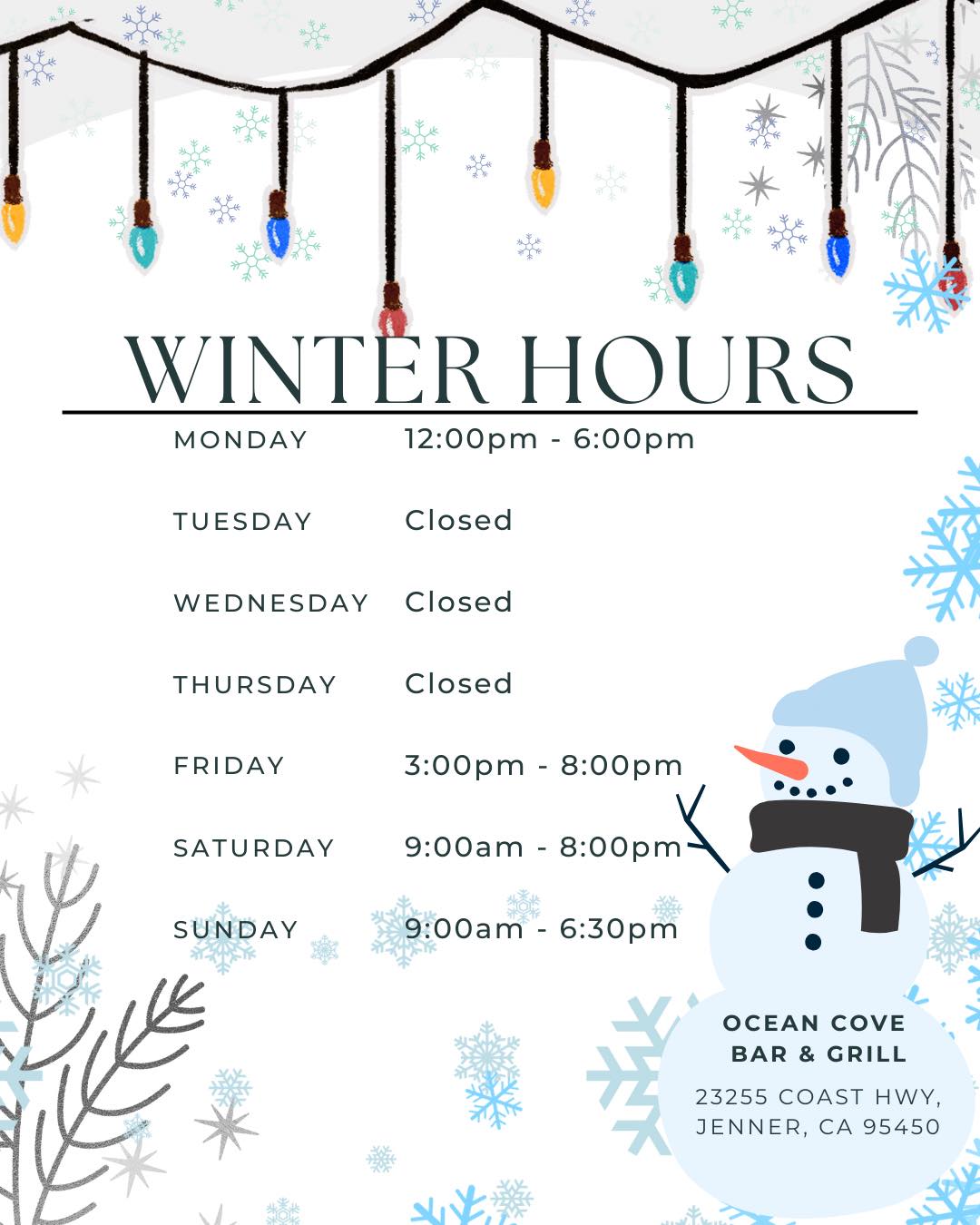 Ocean Cove Bar and Grill Jenner