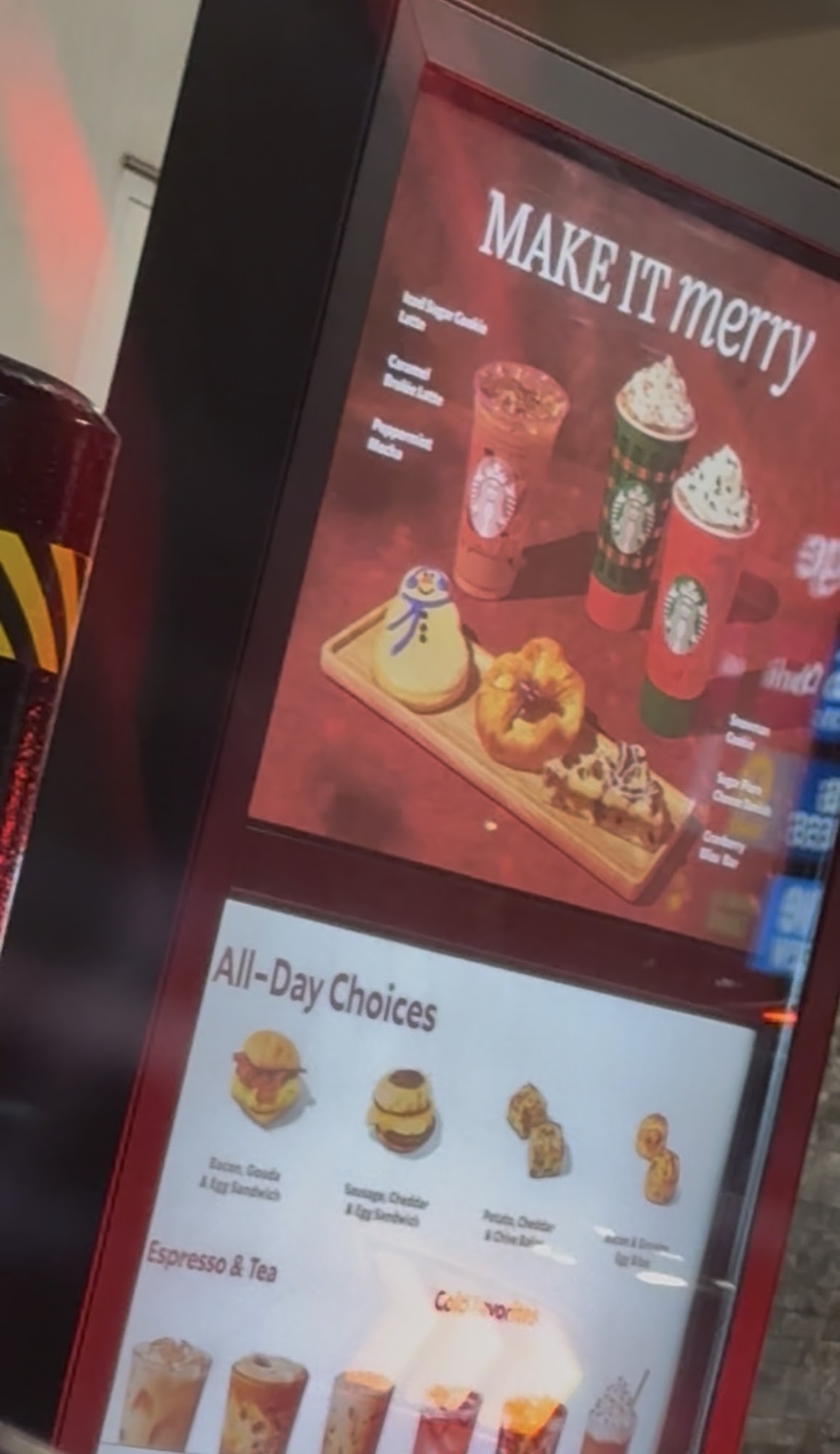 Starbucks Coffee Company Menu