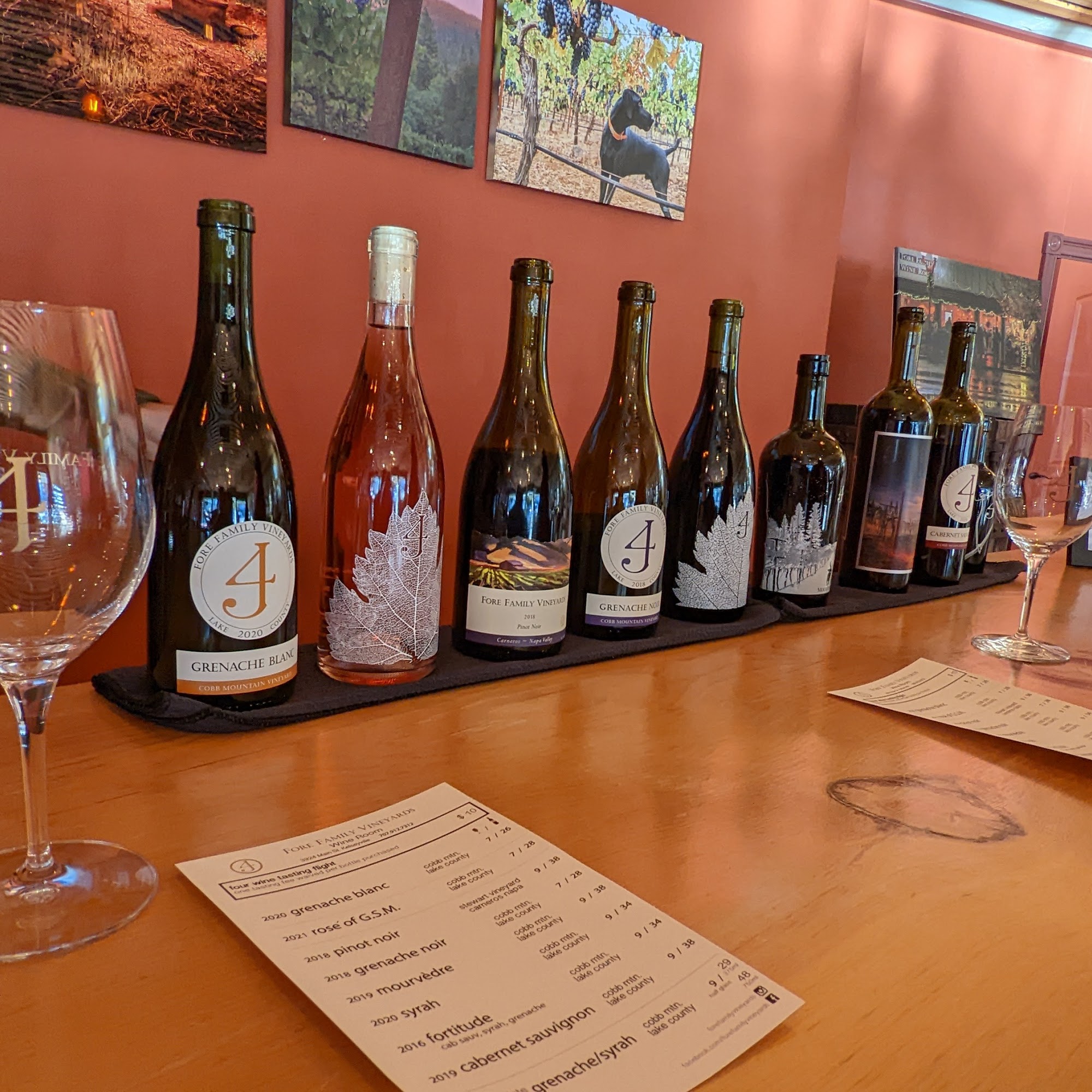 Fore Family Vineyards Wine Room Kelseyville