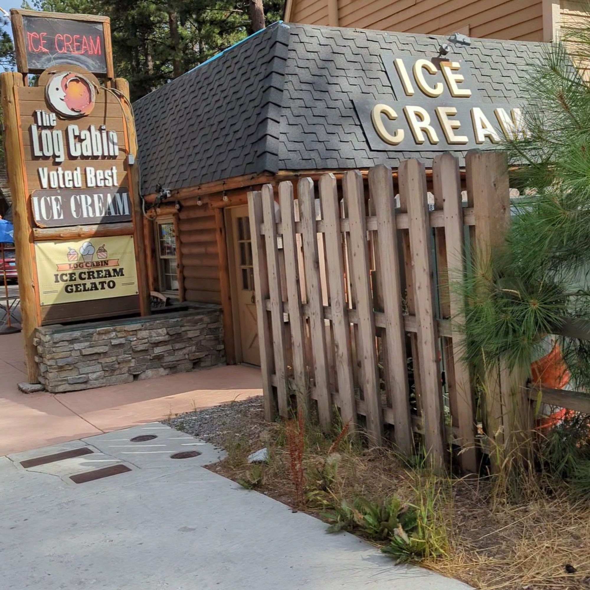 Log Cabin Ice Cream Kings Beach