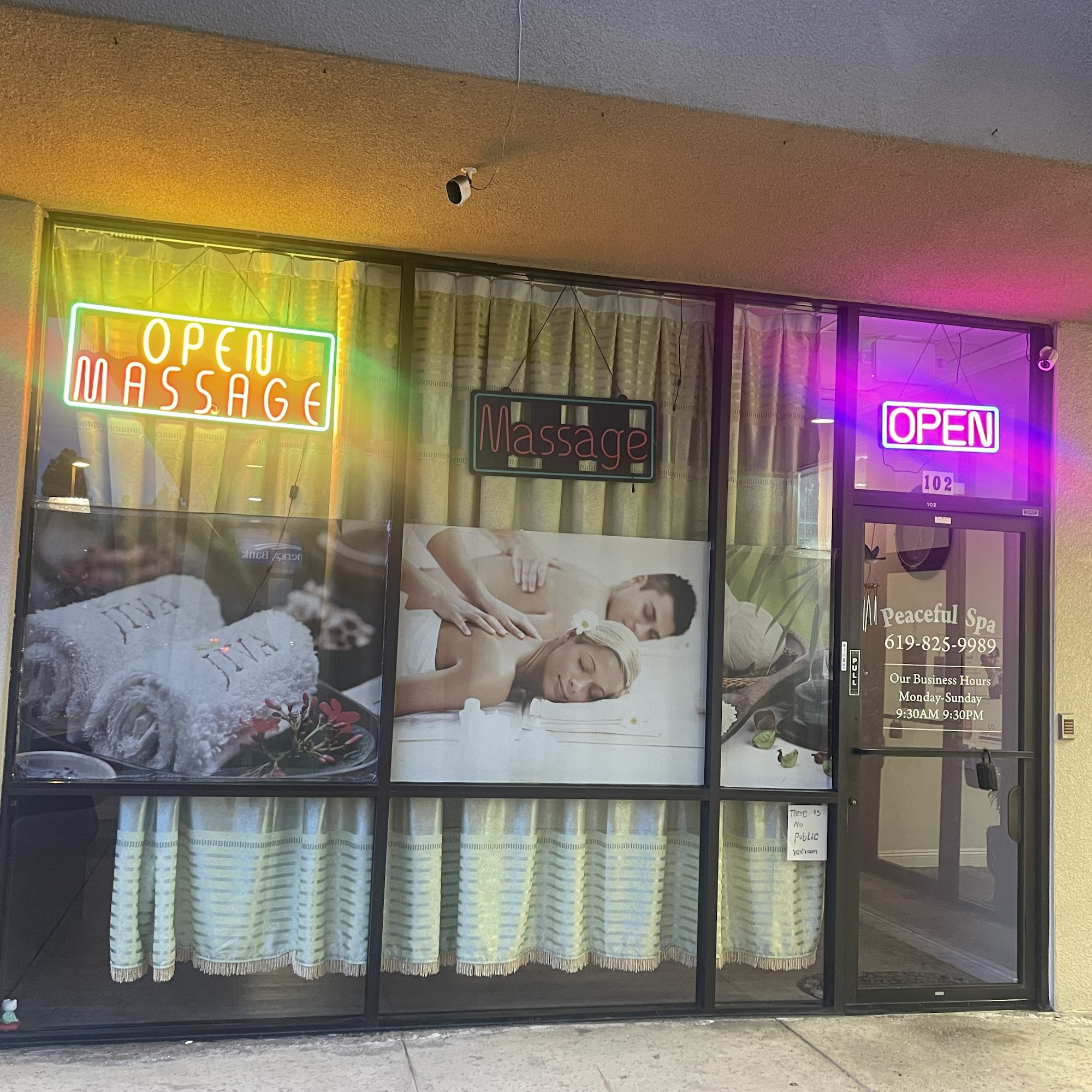 Peaceful Spa 8274 Parkway Dr #102, La Mesa California 91942