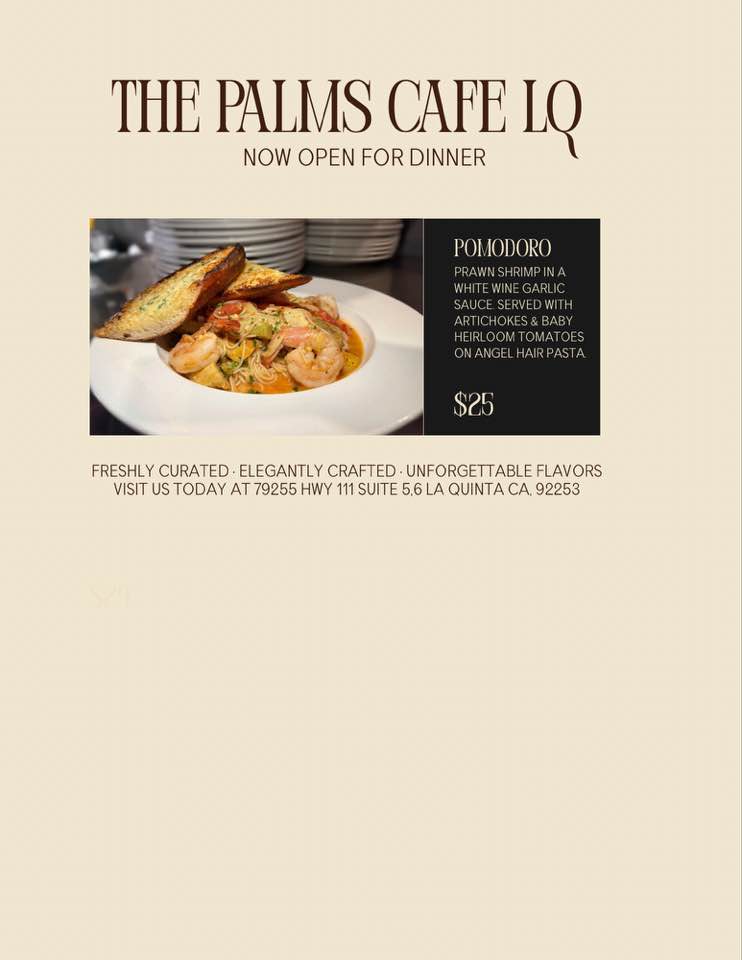 The Palms Cafe La Quinta La Quinta