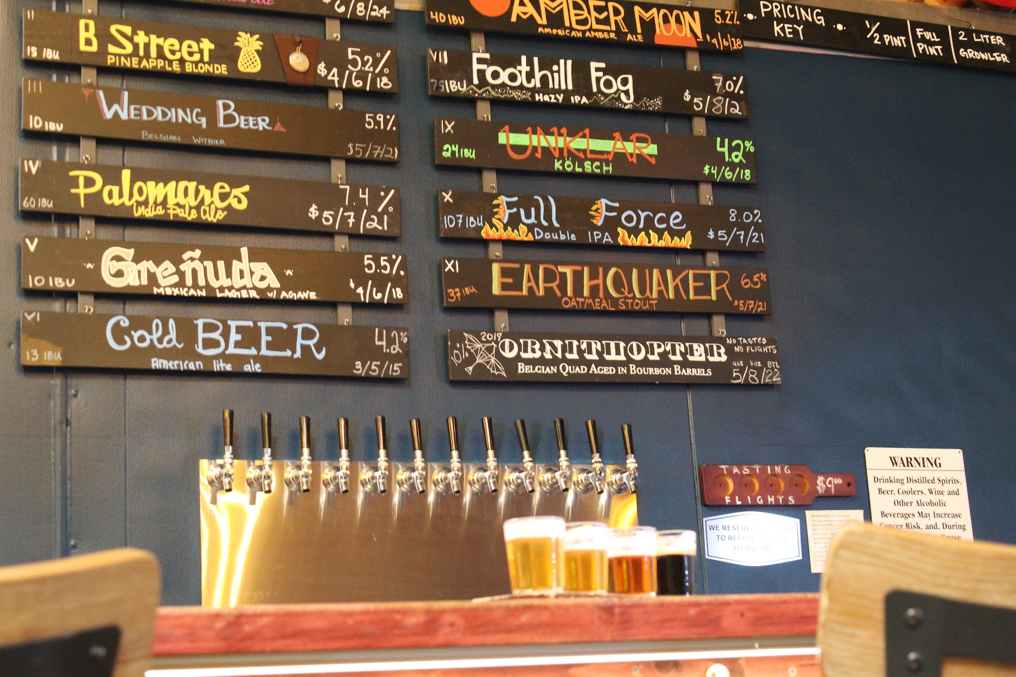 La Verne Brewing Company Menu