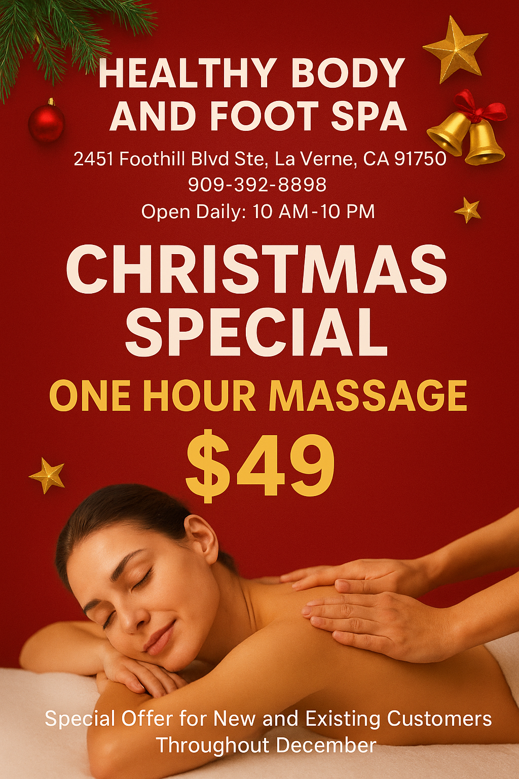 Healthy Body And Foot Spa 2451 Foothill Blvd Ste A, La Verne California 91750
