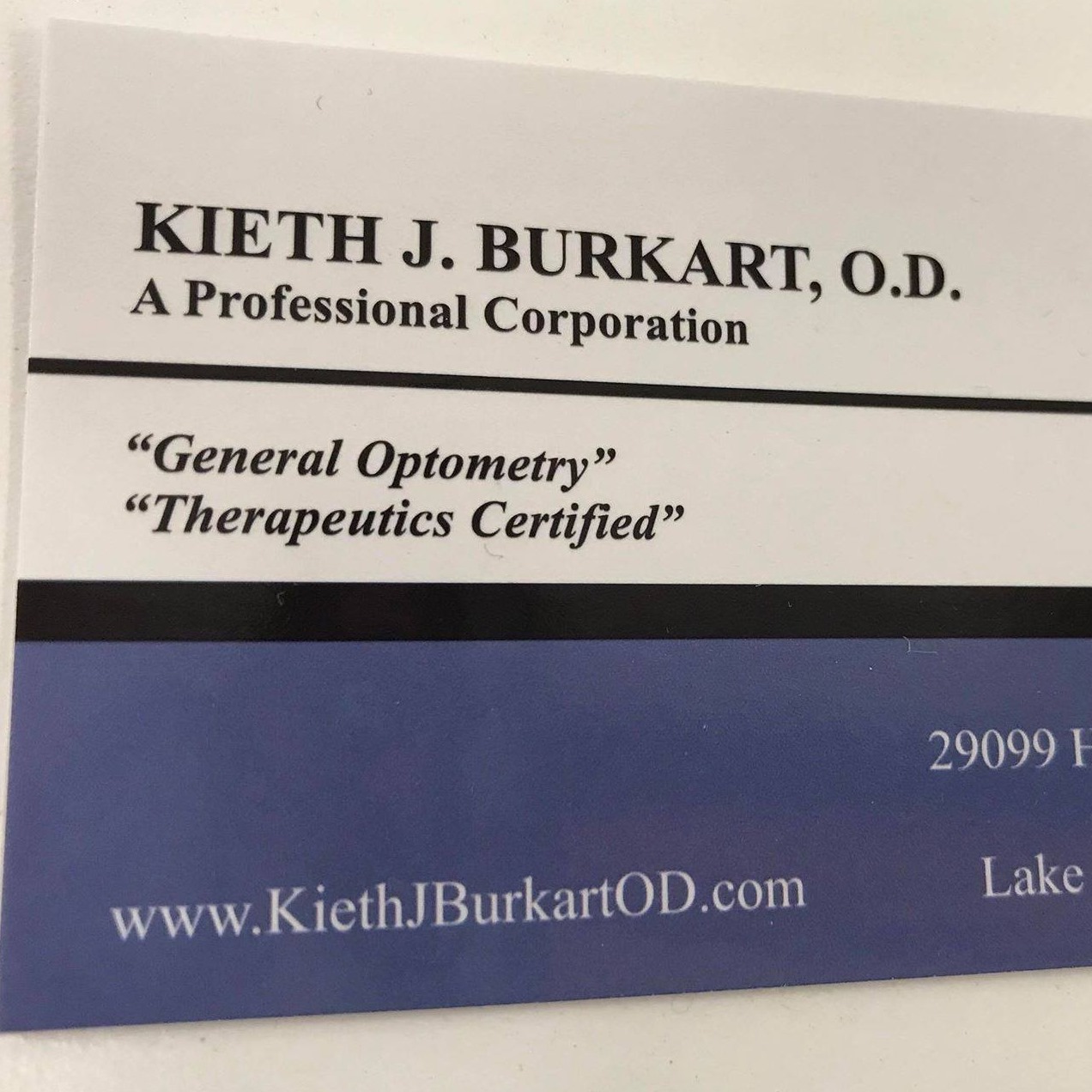 Burkart Keith J OD