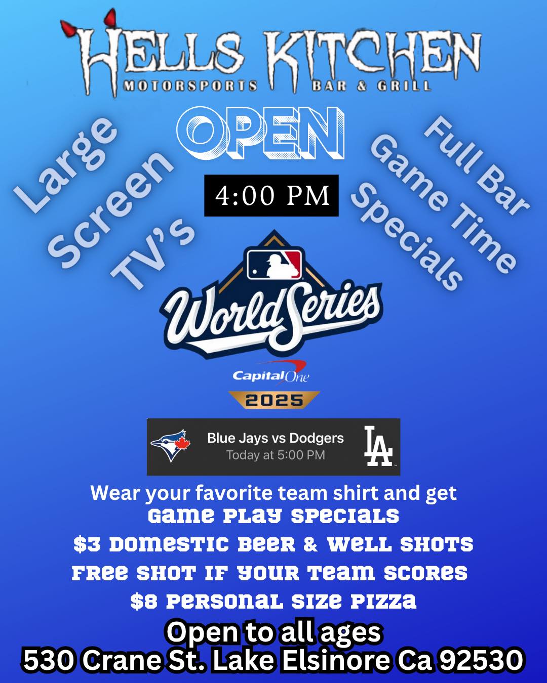 Hell's Kitchen Motorsports Bar & Grill Lake Elsinore
