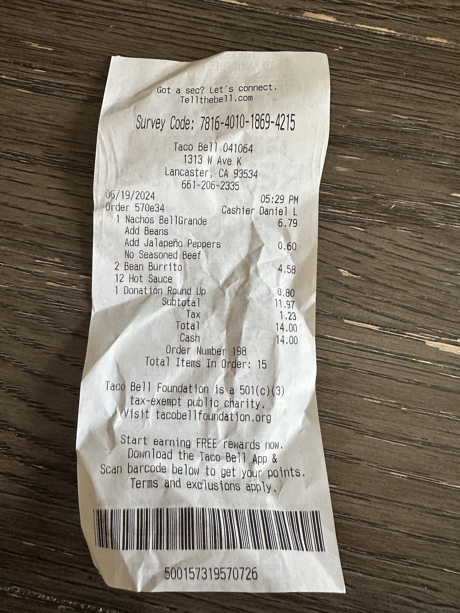 Taco Bell Menu