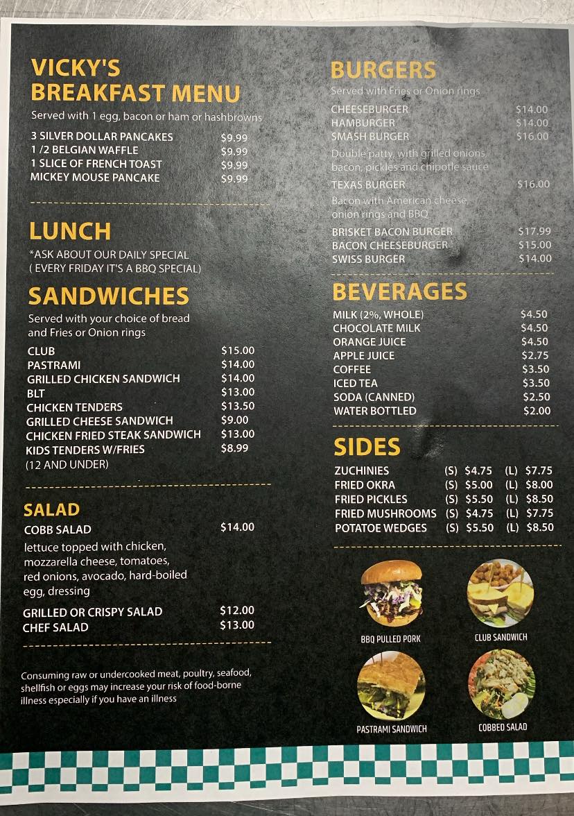 Shawn's Kitchen Menu