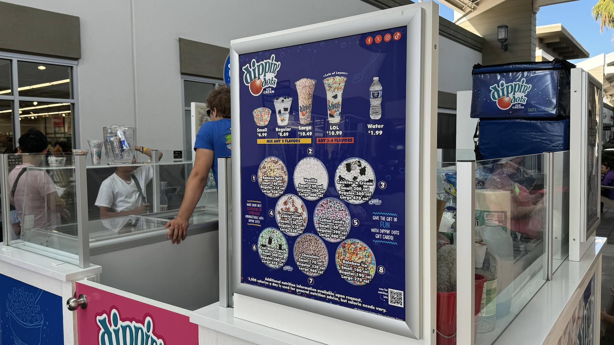 Dippin' Dots Menu