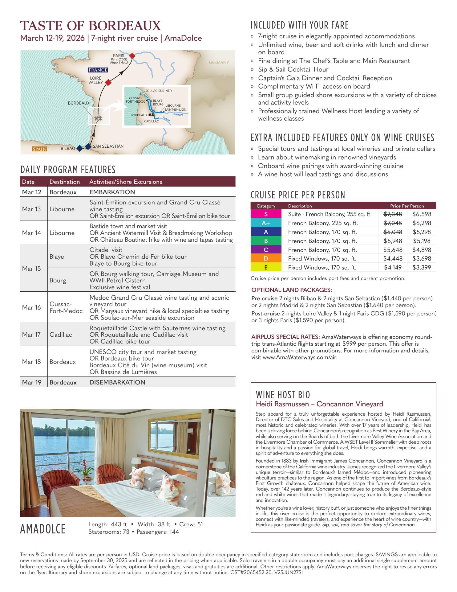 Concannon Vineyard Menu