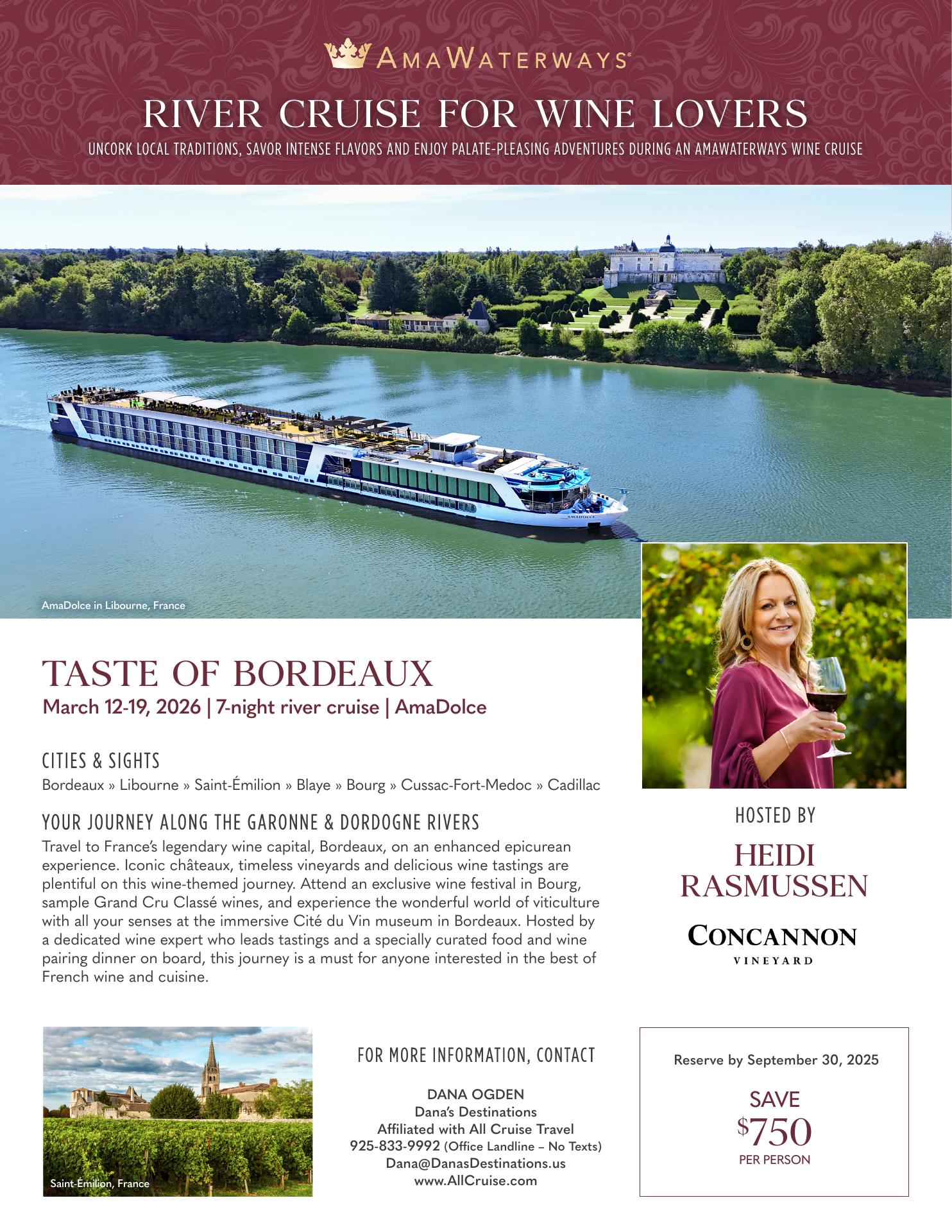 Concannon Vineyard Menu