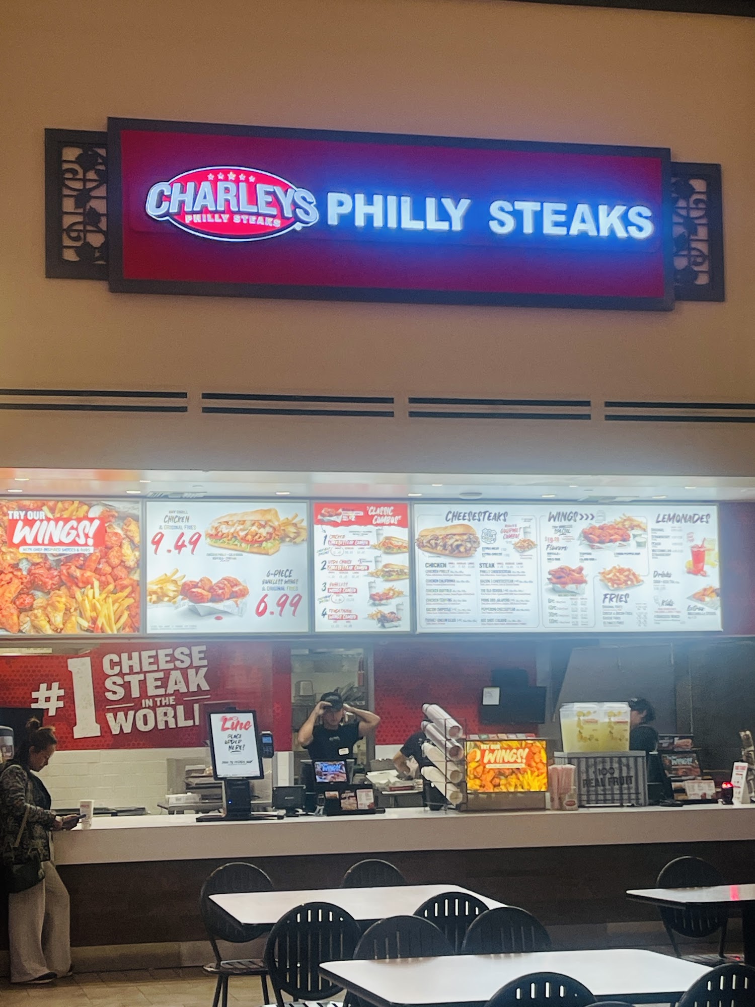Charleys Cheesesteaks Menu