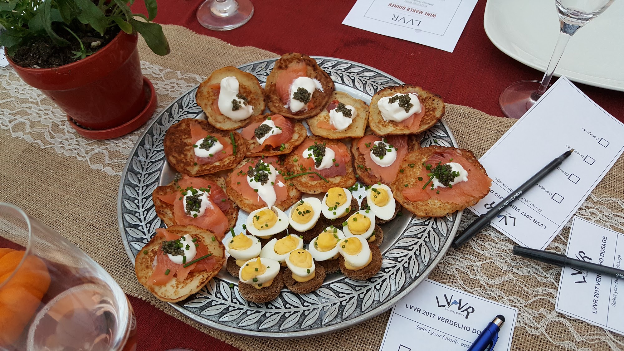 LVVR Sparkling Cellars Menu