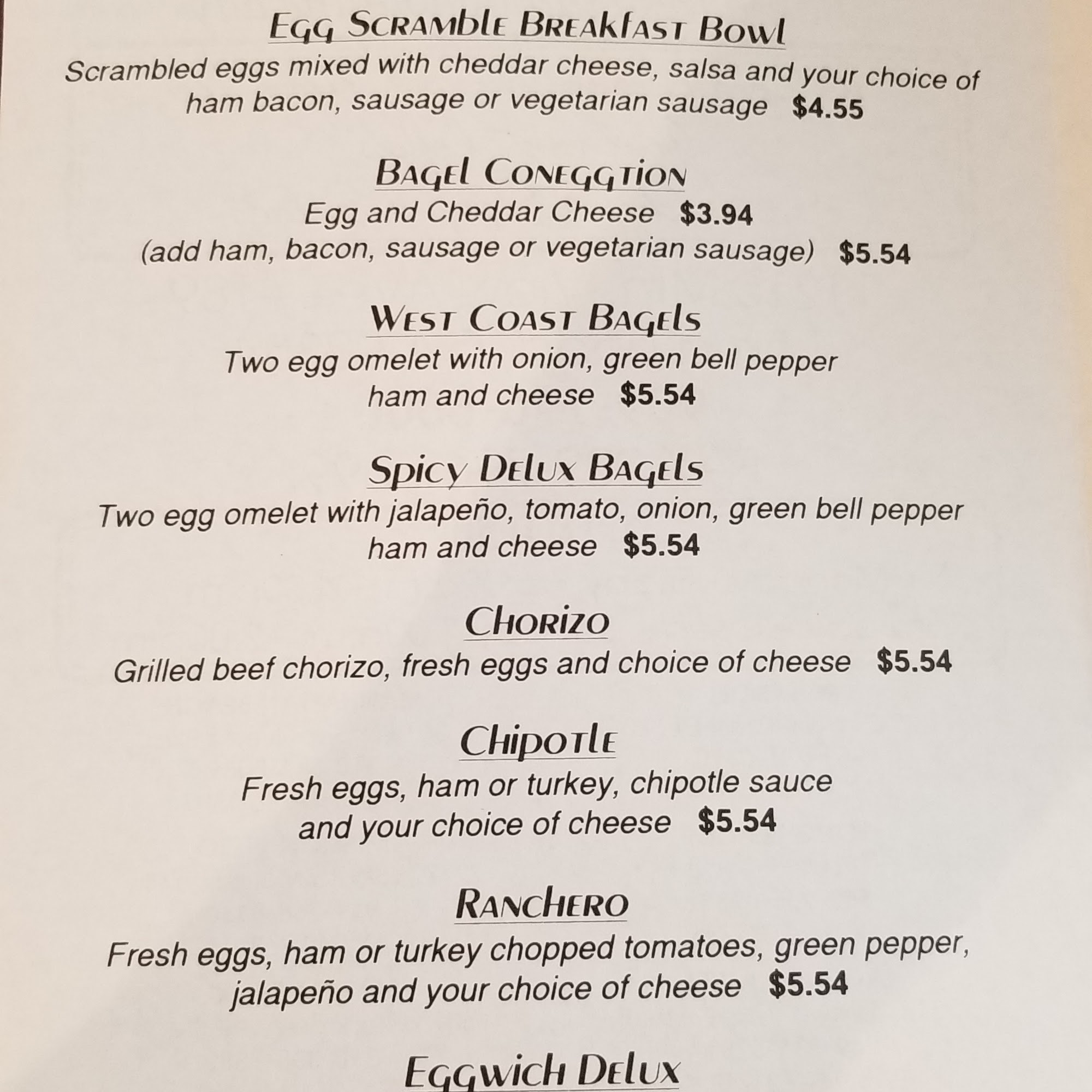 East Coast Bagels Loma Linda