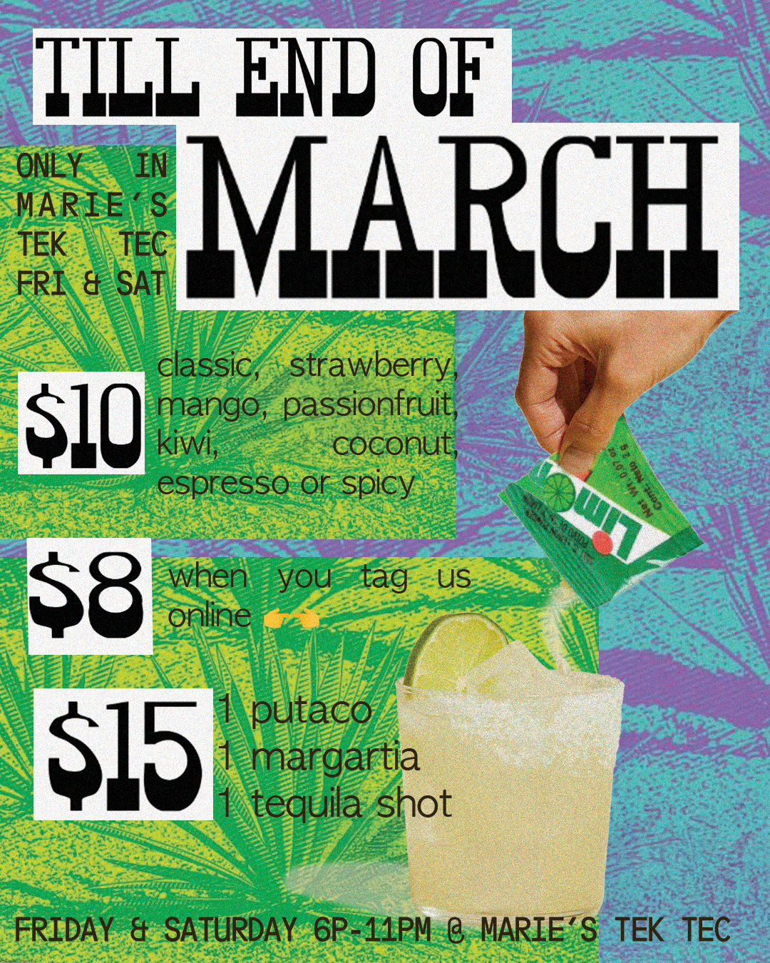 Marie's Tek Tec Menu