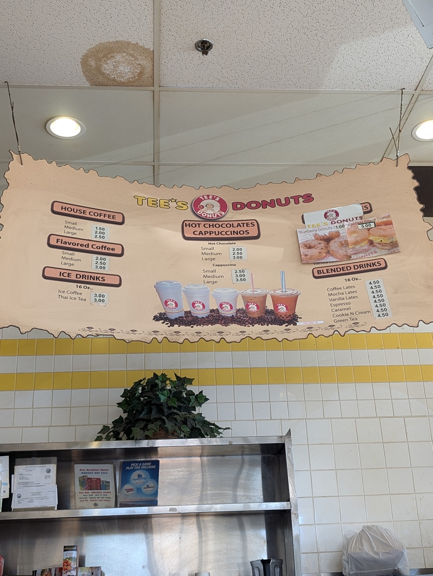 TEE’s Donuts Menu