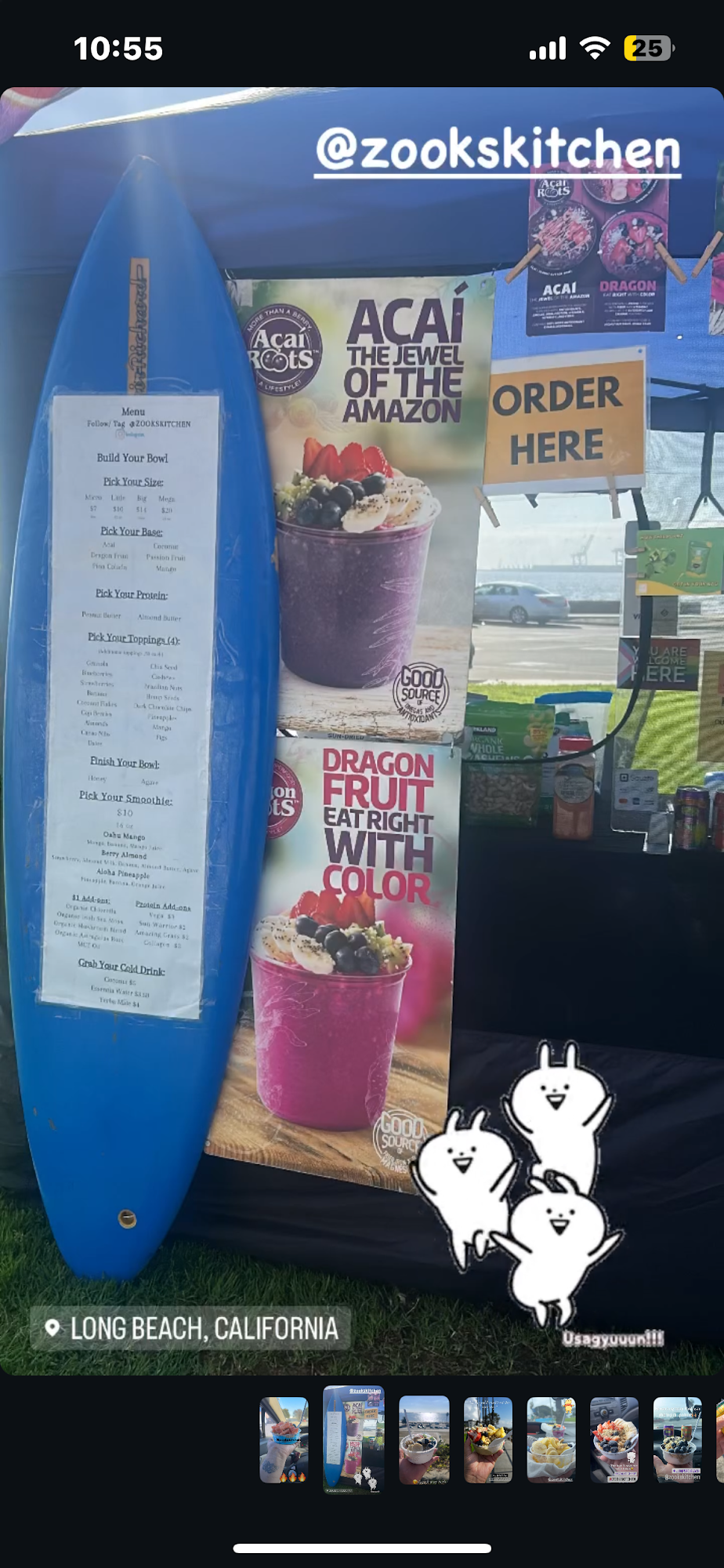Zooks Kitchen- Hawaiian Style Acai Bowls🌺 Menu