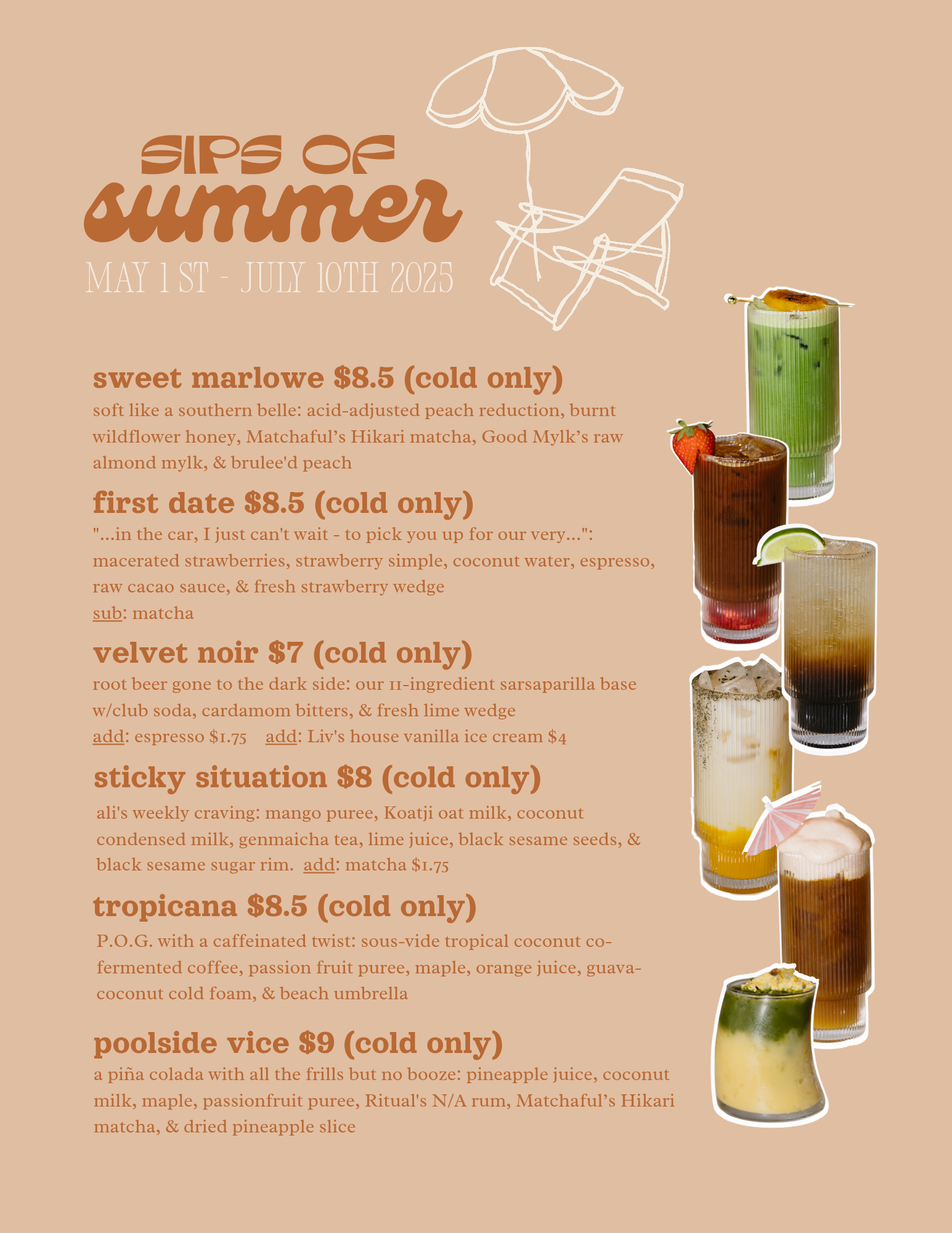 Our Spot Coffee & Goods Menu