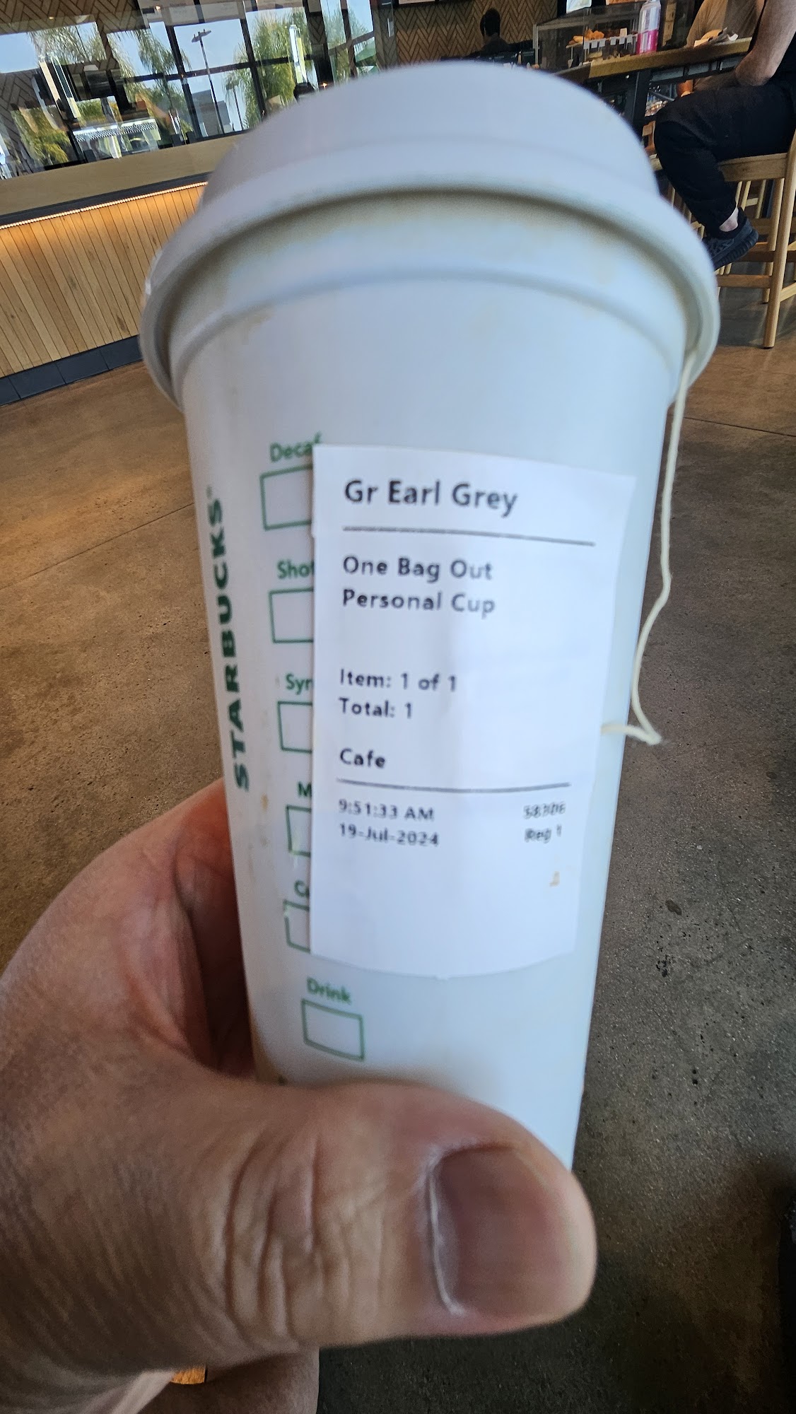 Starbucks Menu