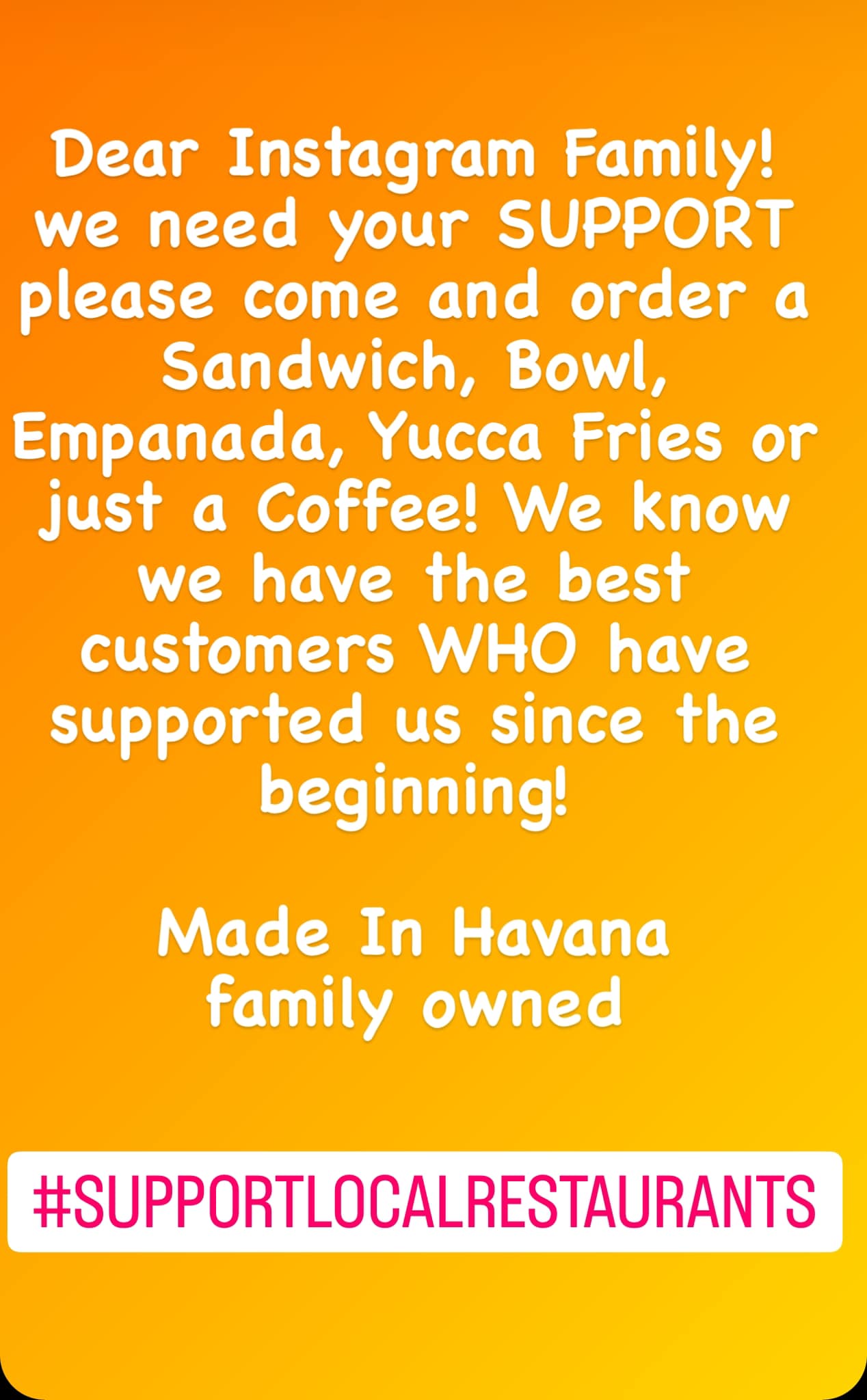 Made in Havana Menu