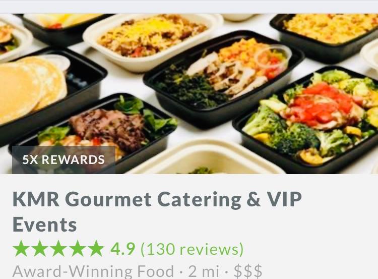 KMR Gourmet Catering & VIP Events Menu