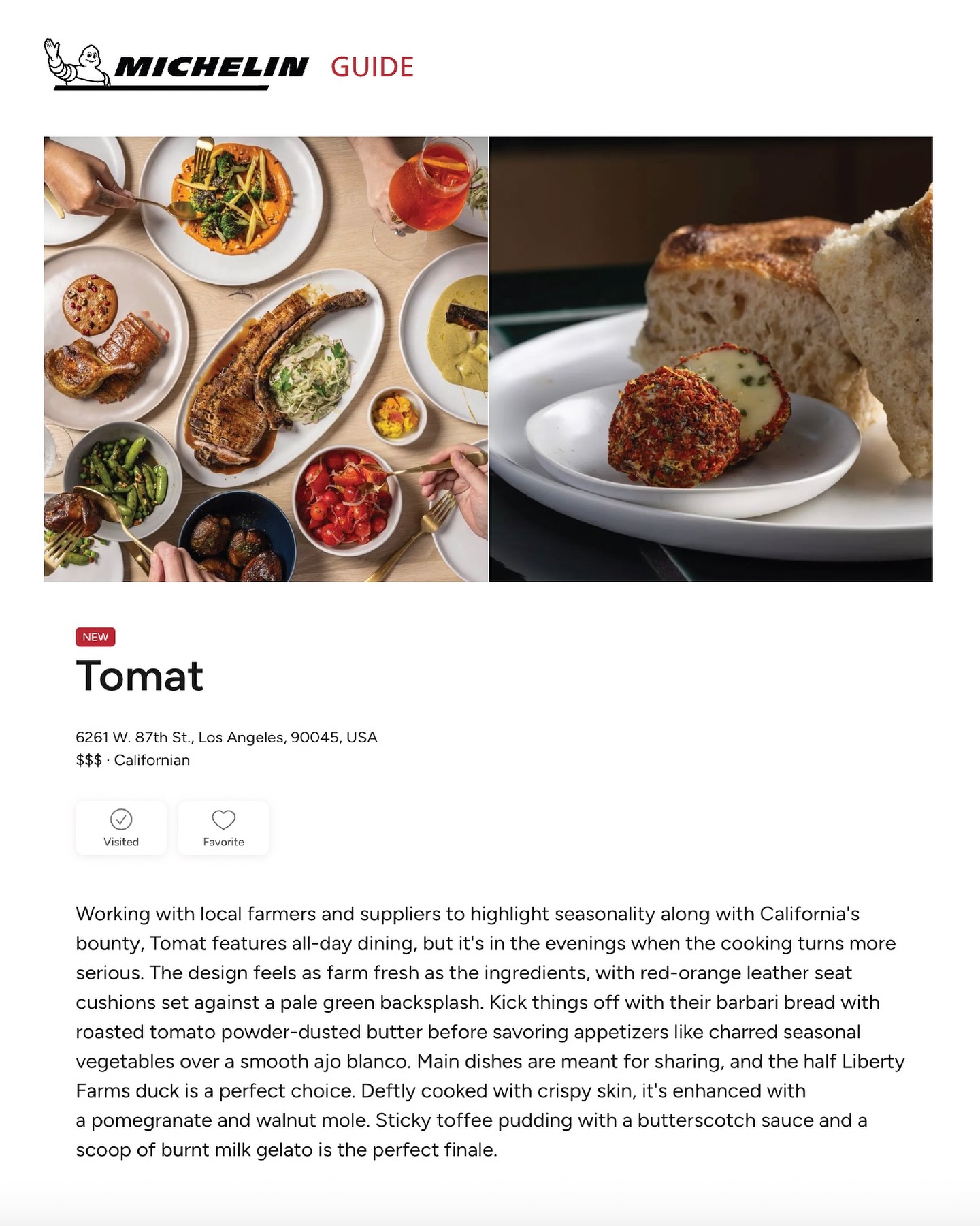 Tomat Menu