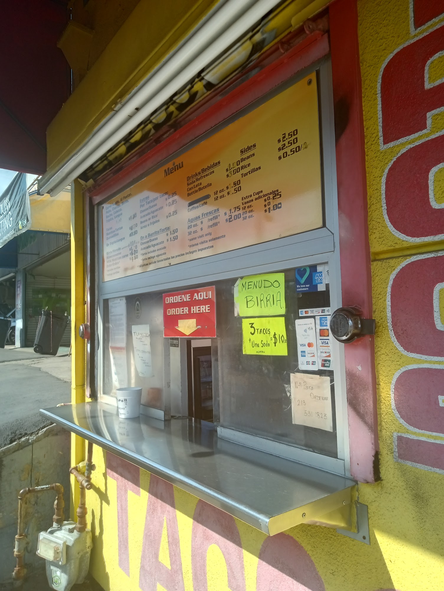 La Cañada Taqueria Menu