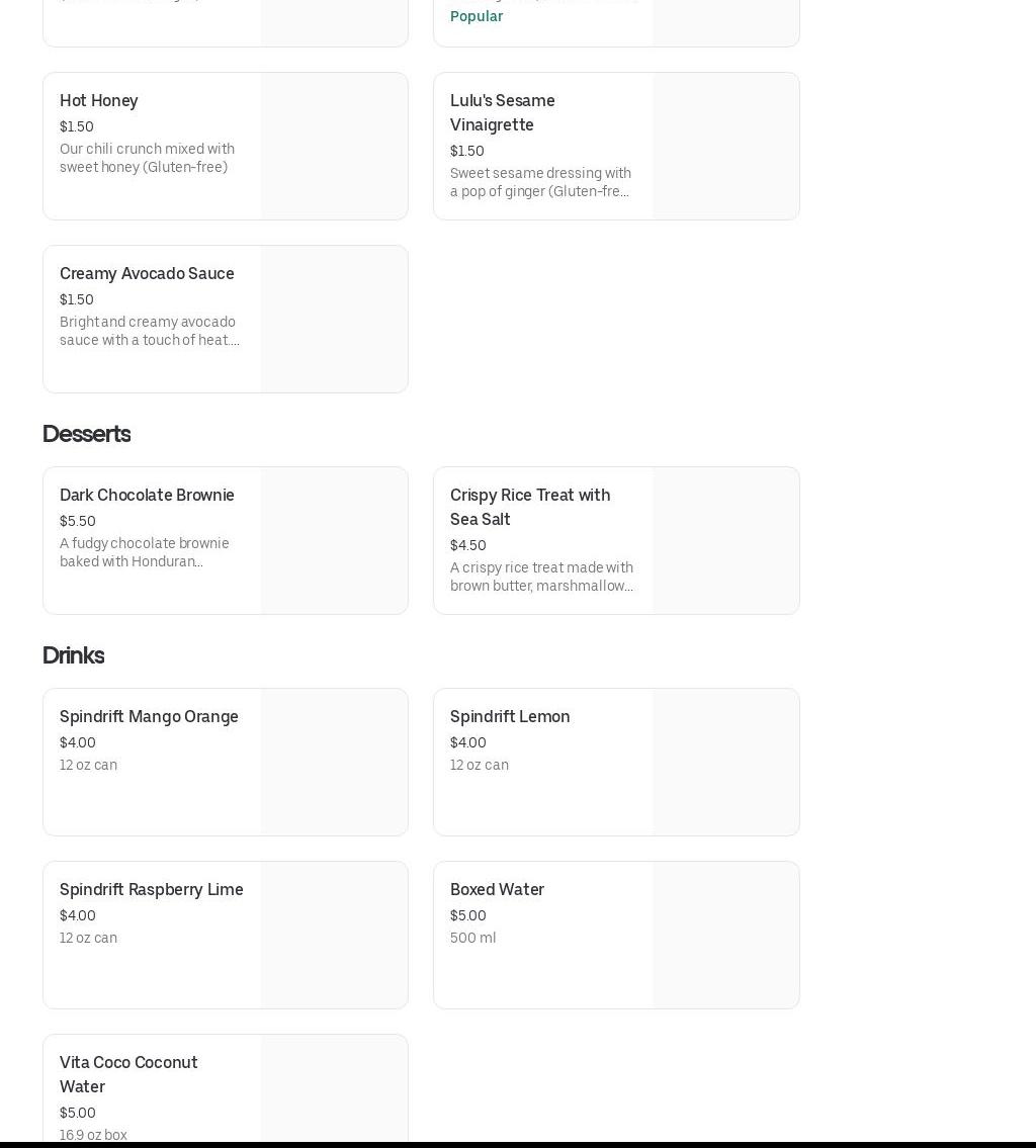 lulubowls (Hawaiian-Inspired Bowls- West LA) Menu