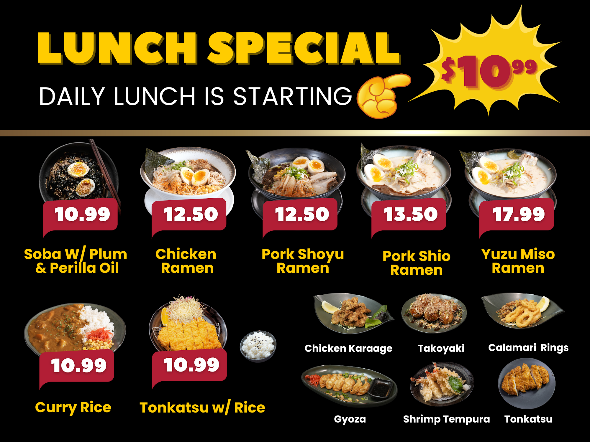 Ramen Akira Menu