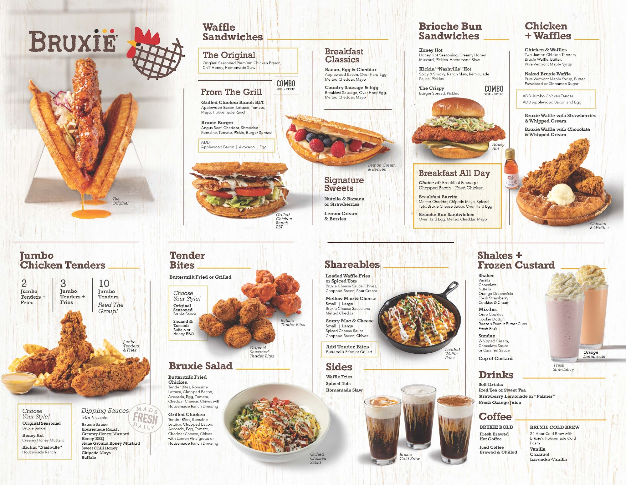 Bruxie Menu
