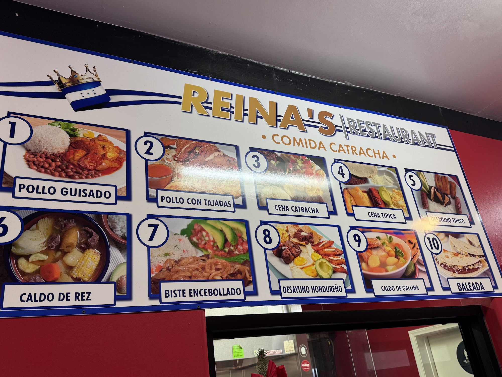 Reina's Restaurant /comida Catracha Menu