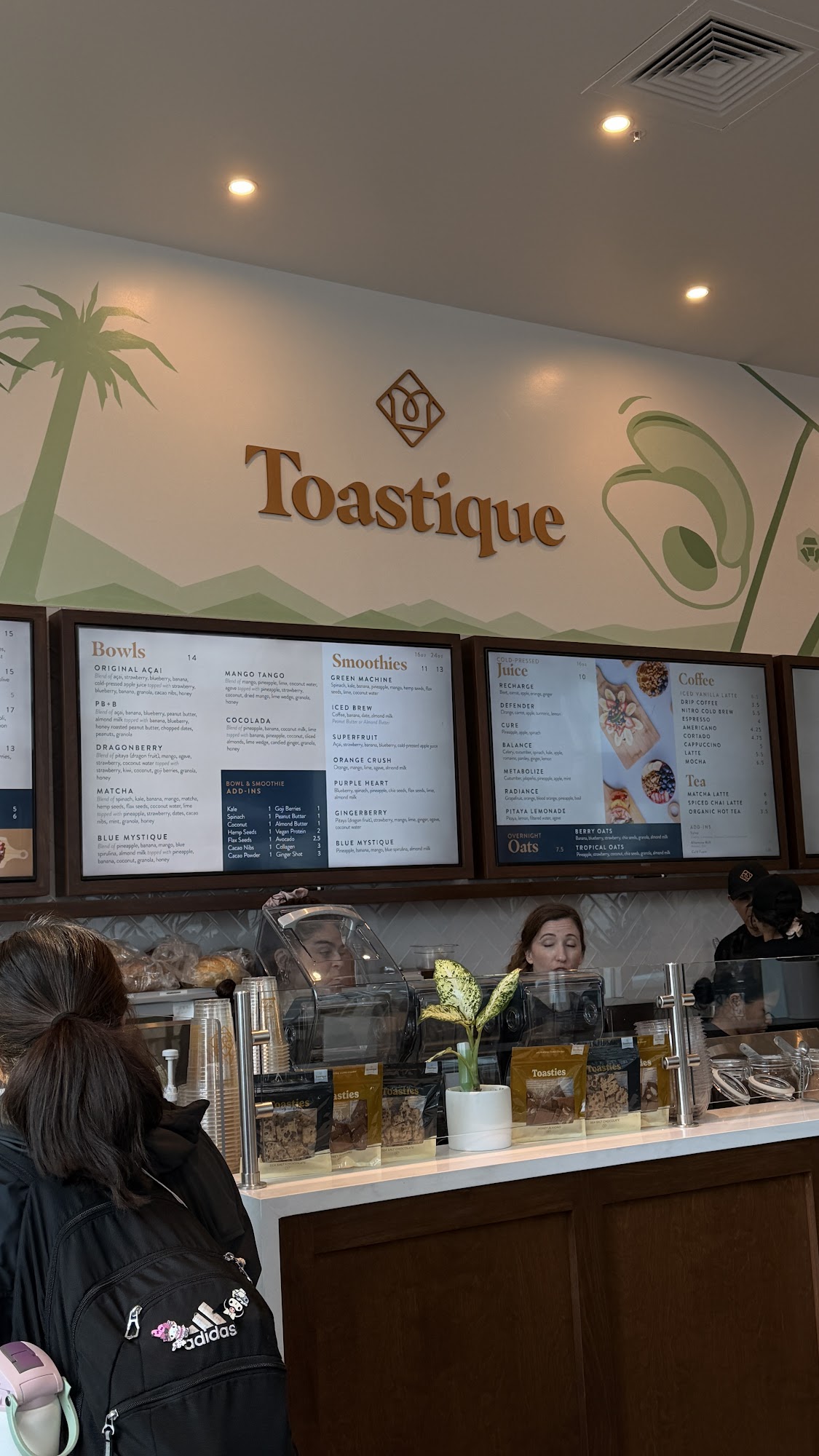 Toastique Menu