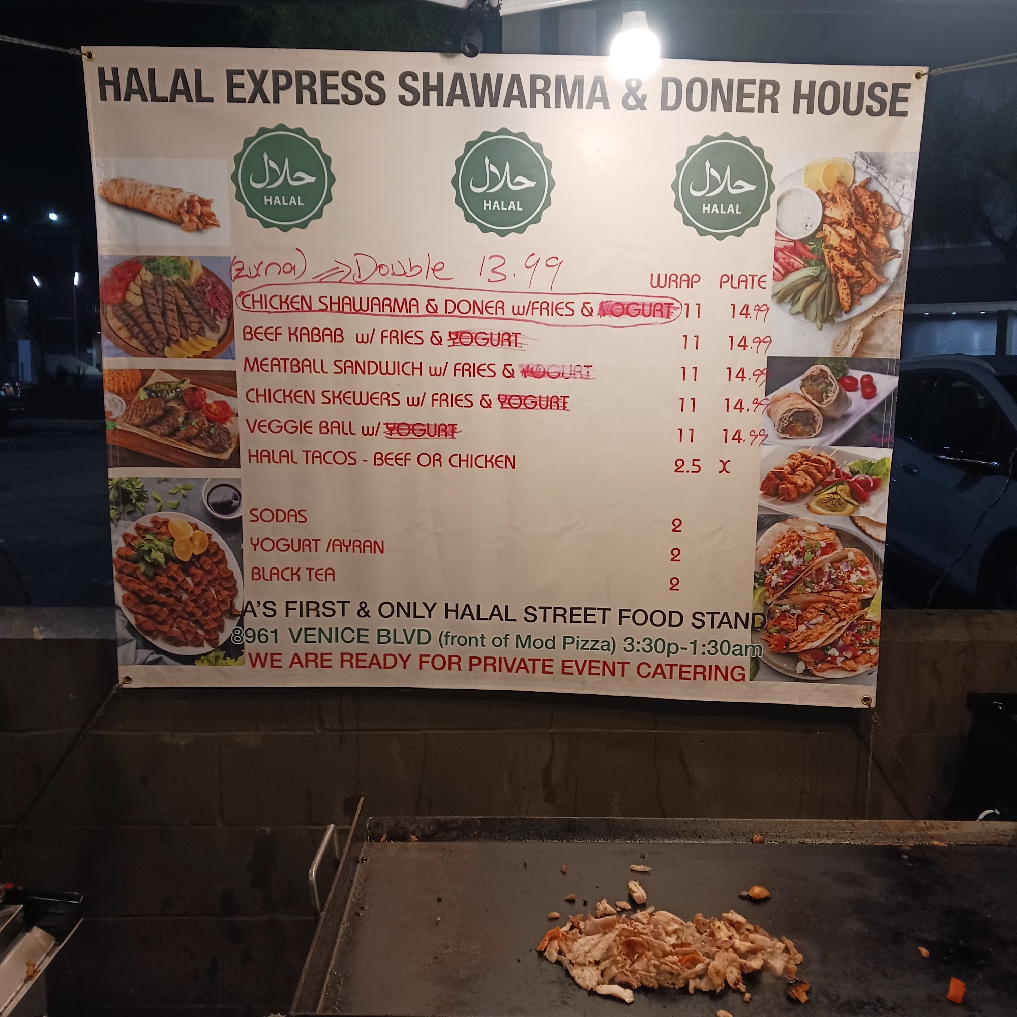 halal express shawarma & doner house Menu