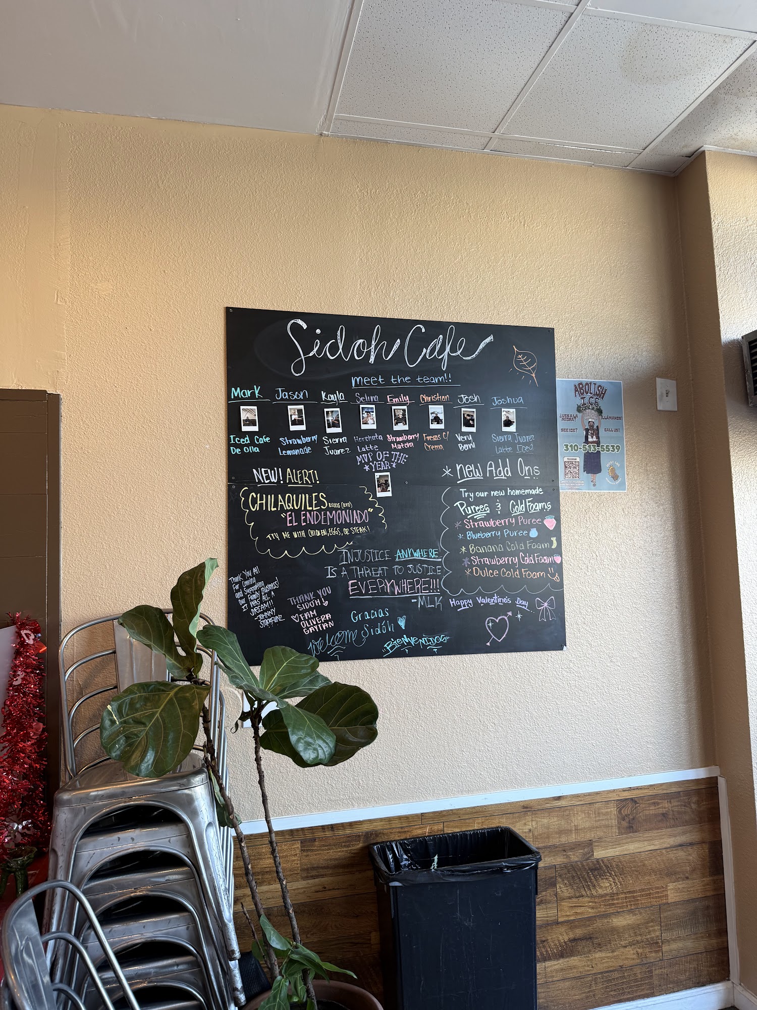 Sidóh Cafe Menu
