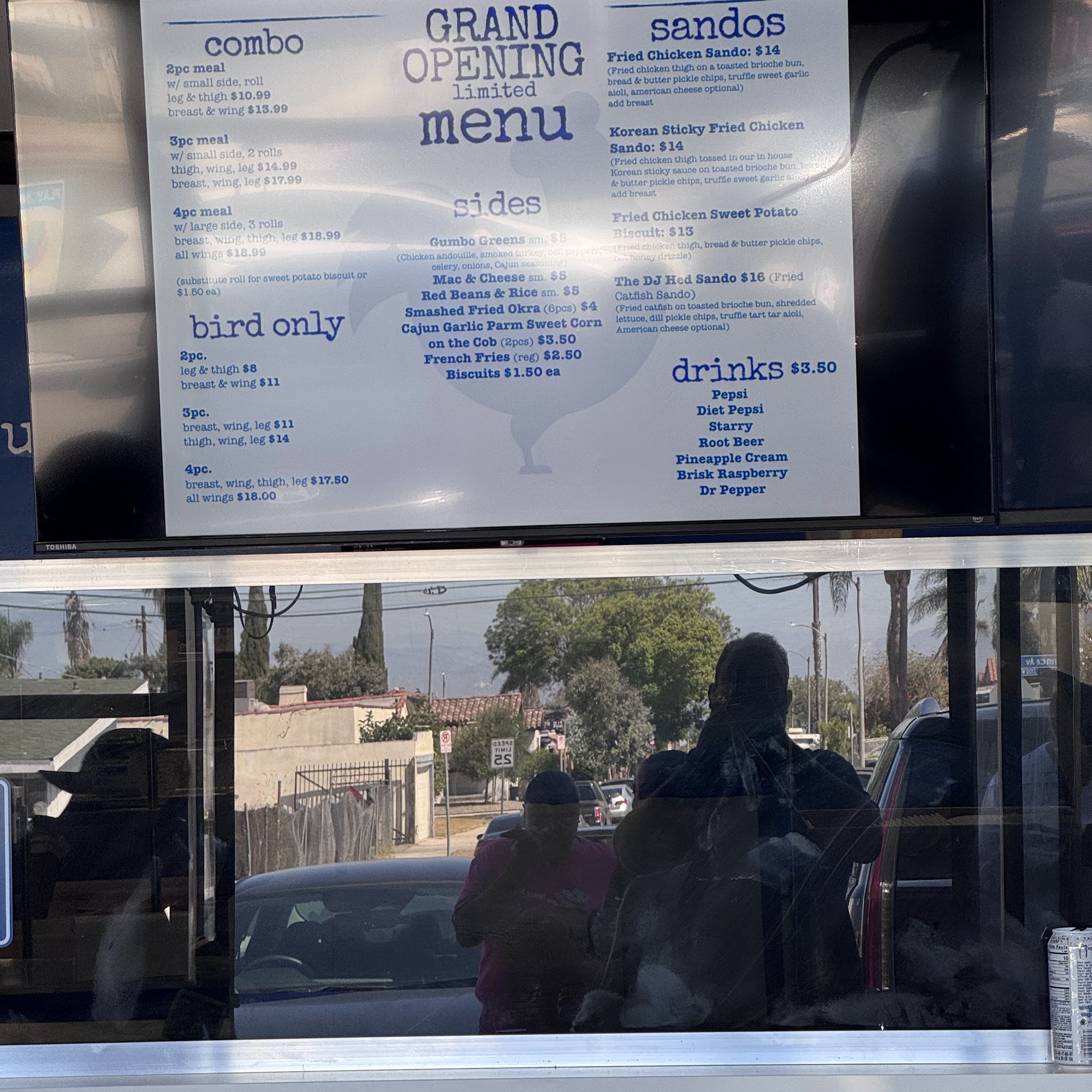 Bleu Bird LA Inc Menu