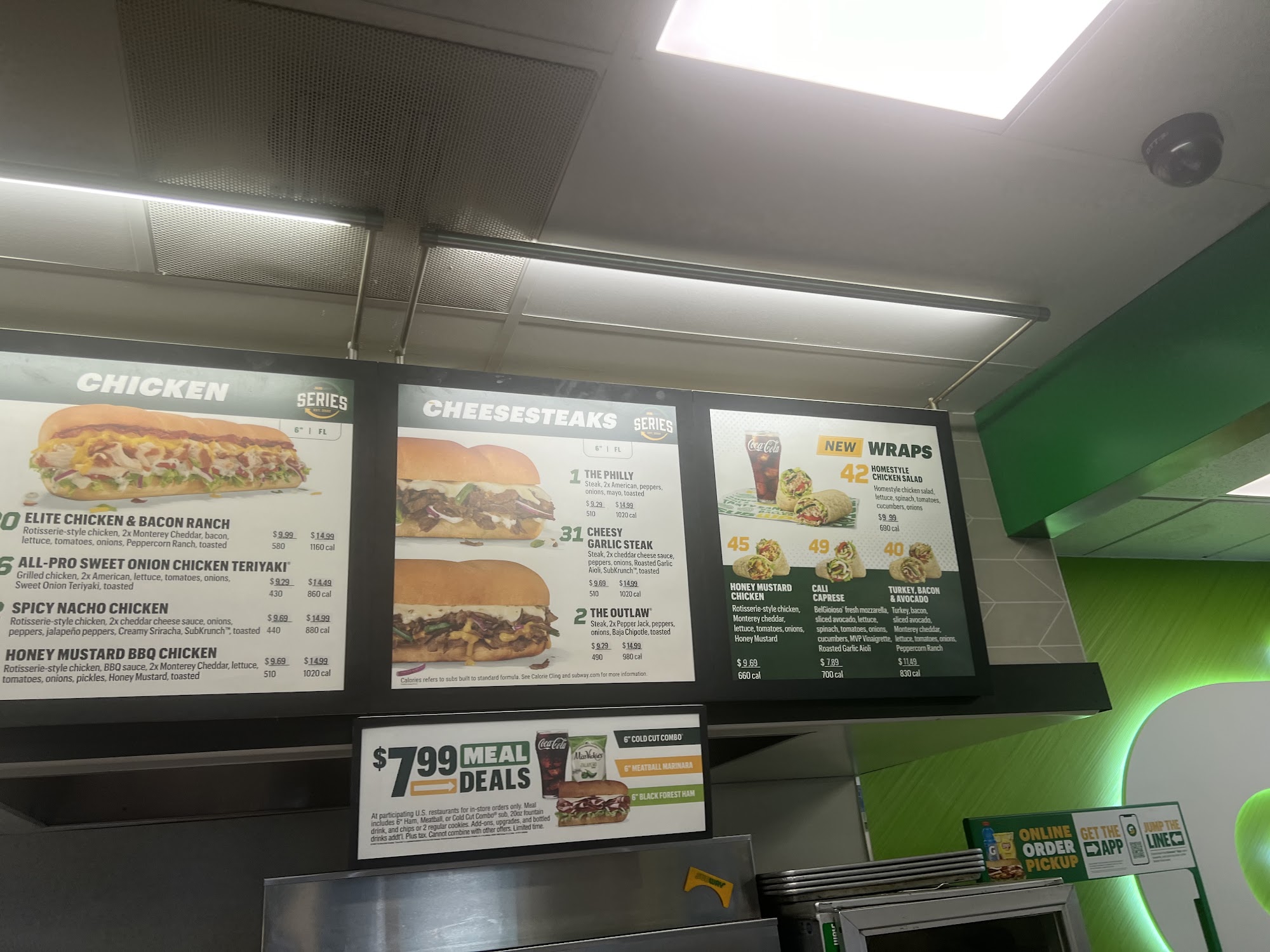Subway Menu