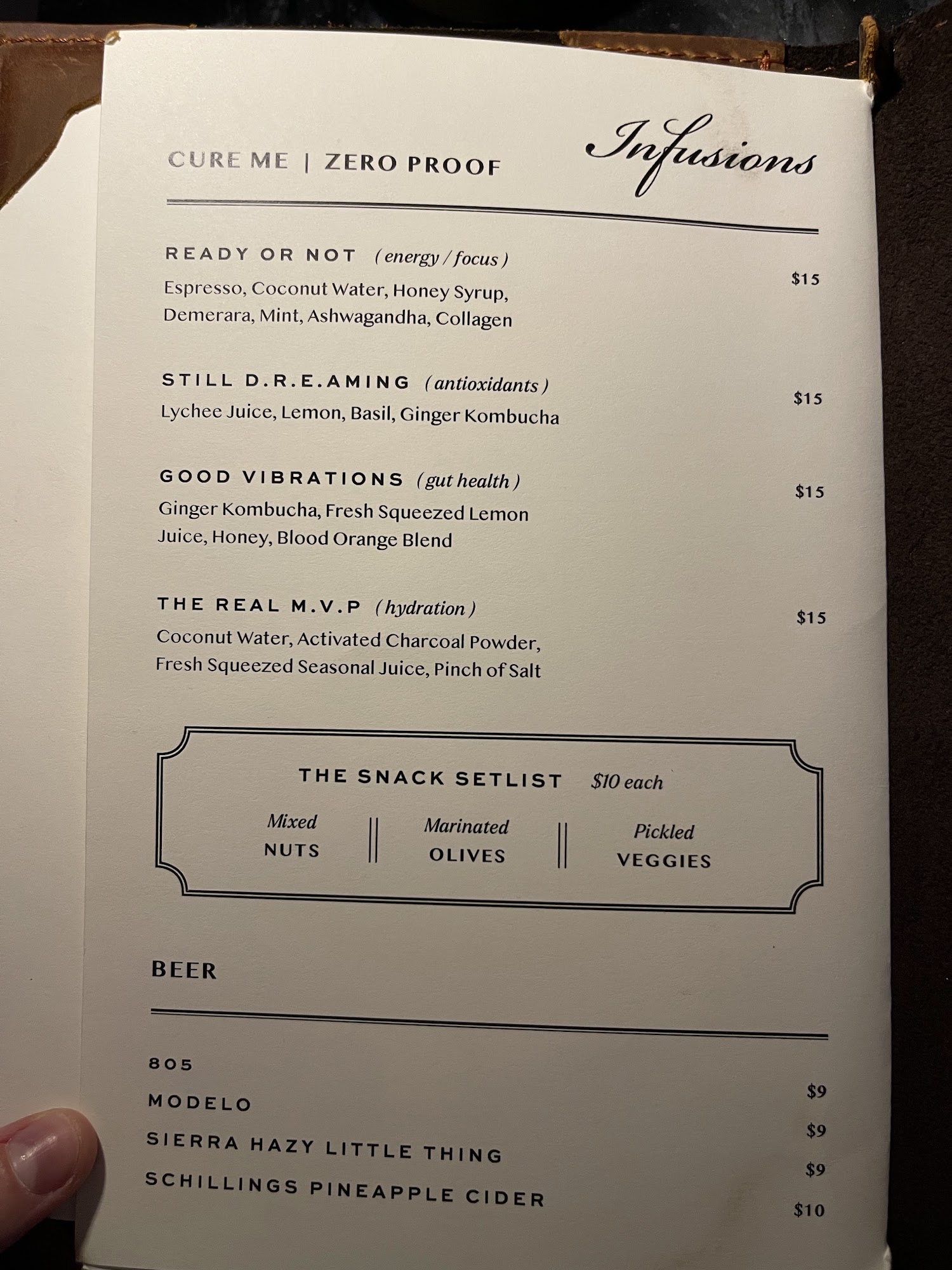 Second Story Menu