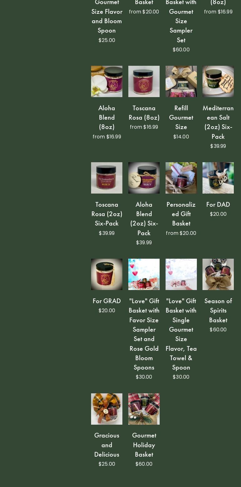 Godmother II Salt Menu