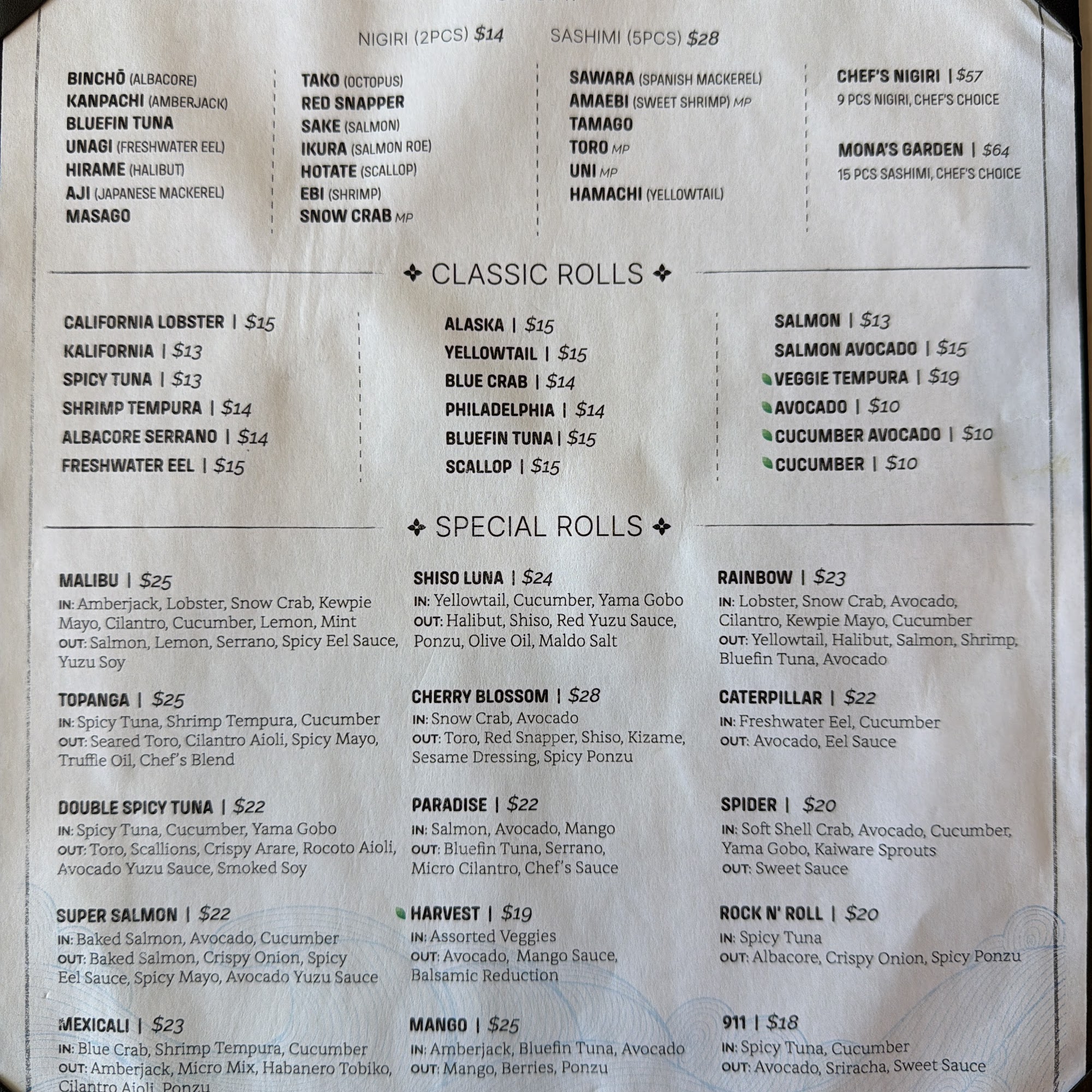 Malibu Sushi Malibu
