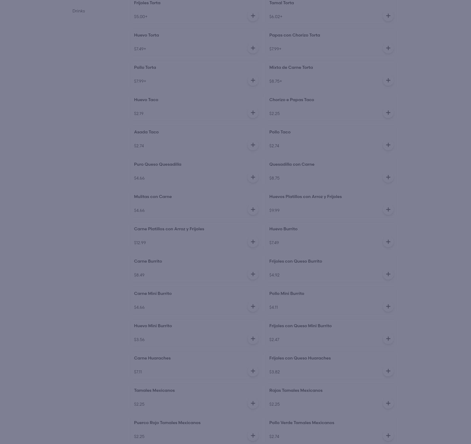 C&C Restaurant Bakery Menu