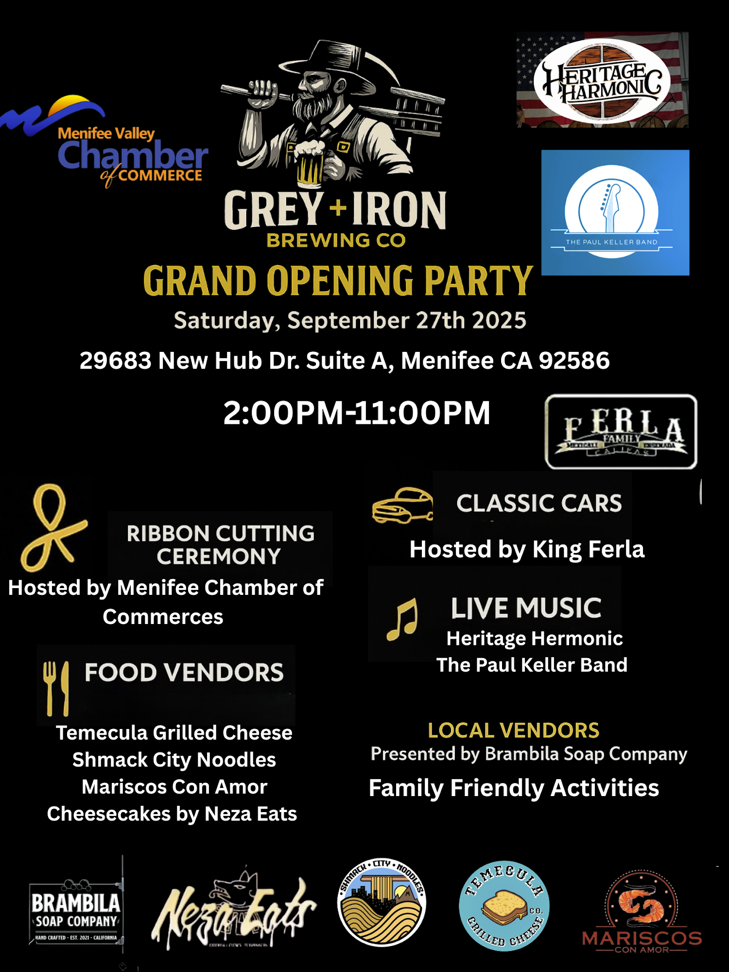 Grey Iron Brewing Company Menu