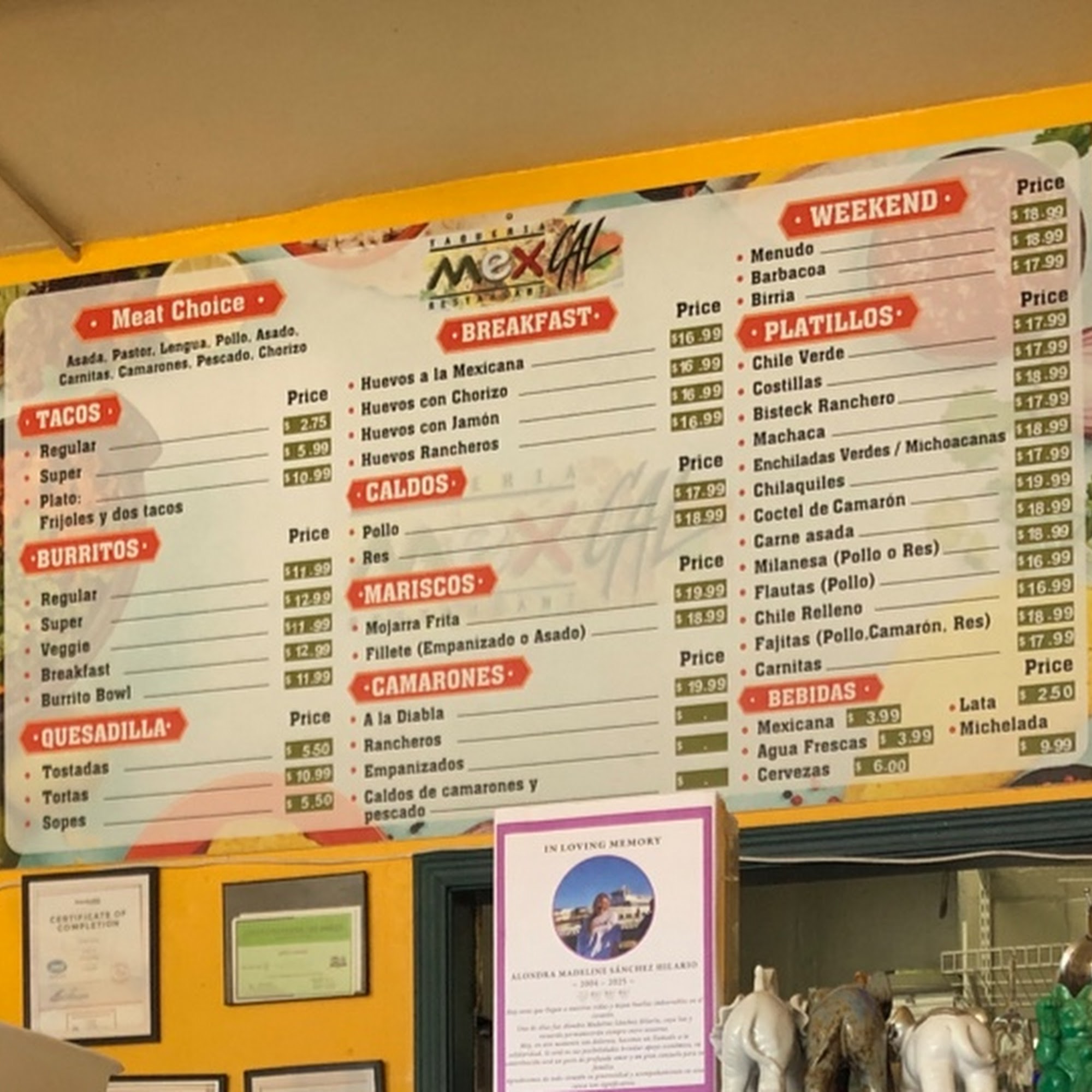 Mexcal Taqueria Menlo Park