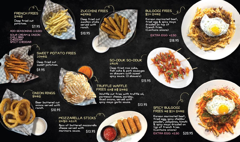 Seoul Alley Menu