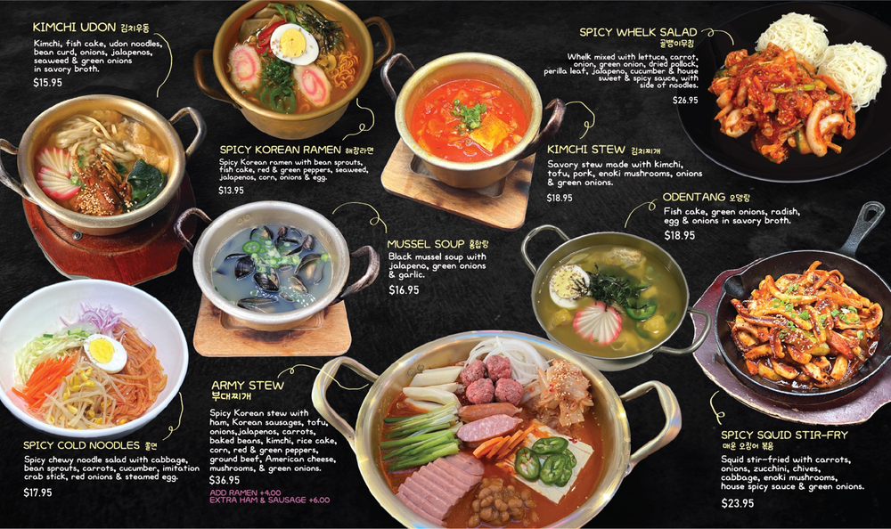 Seoul Alley Menu