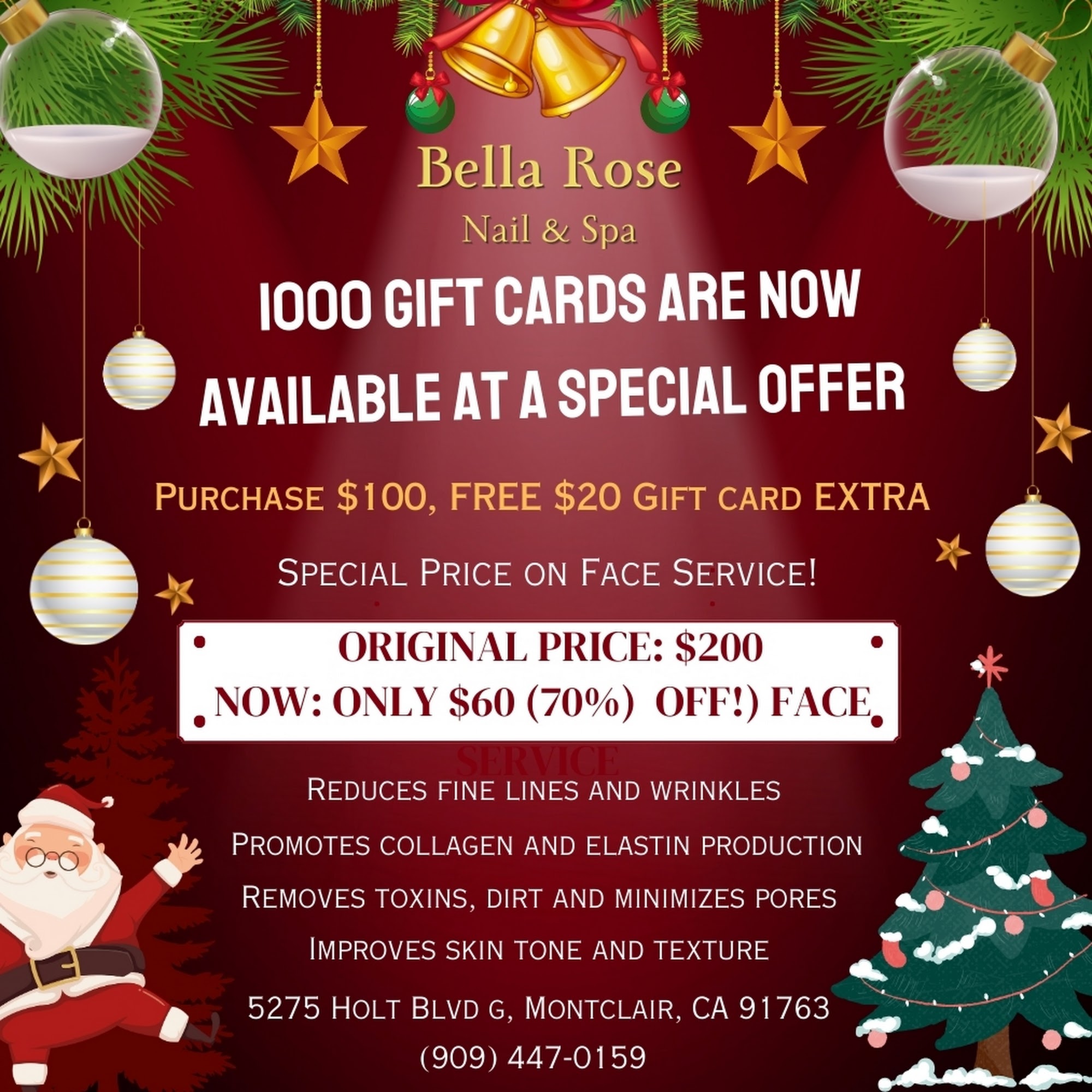 Bella Rose Nail Spa 5275 Holt Blvd g, Montclair California 91763