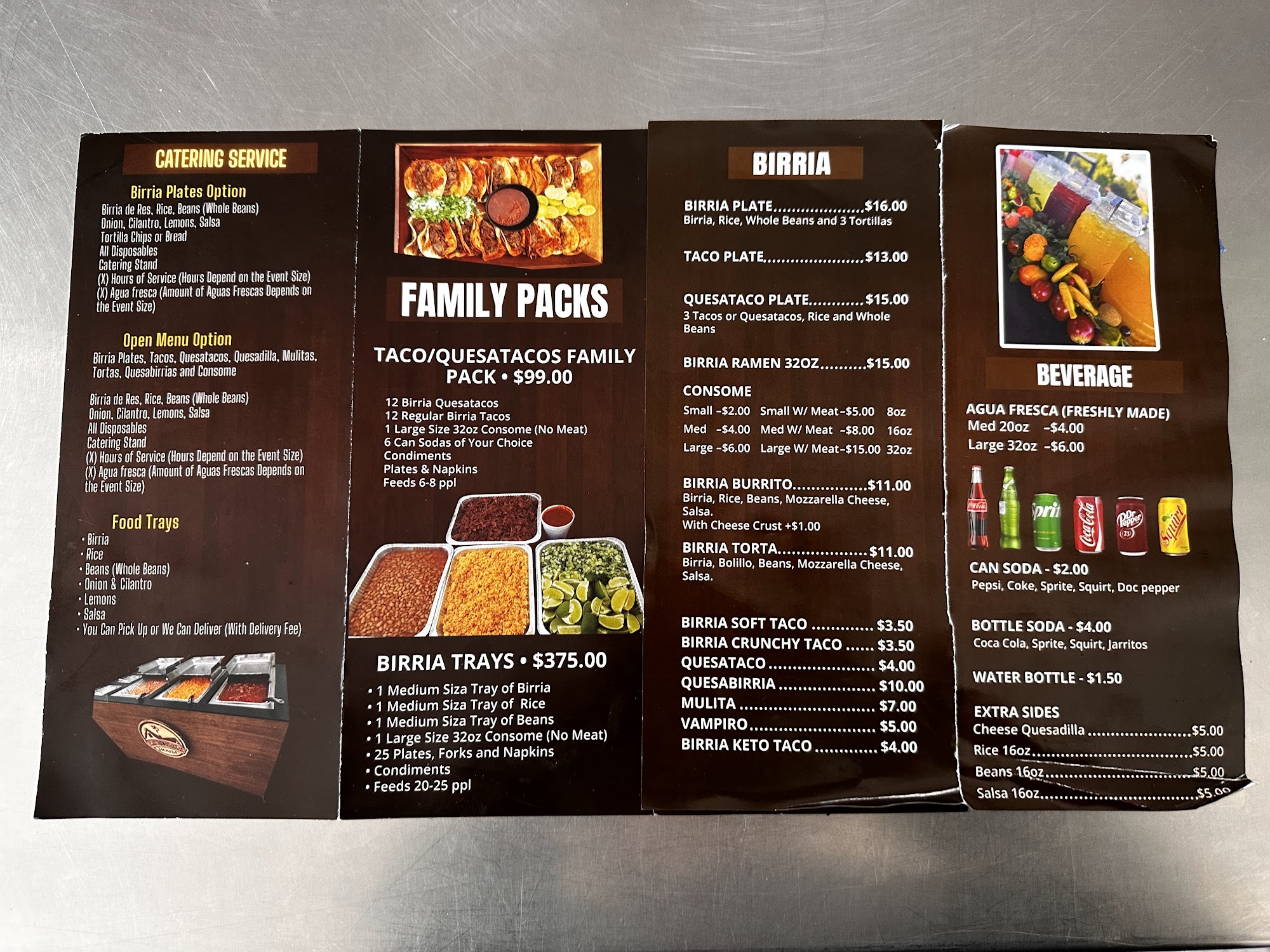 La Birria House Menu