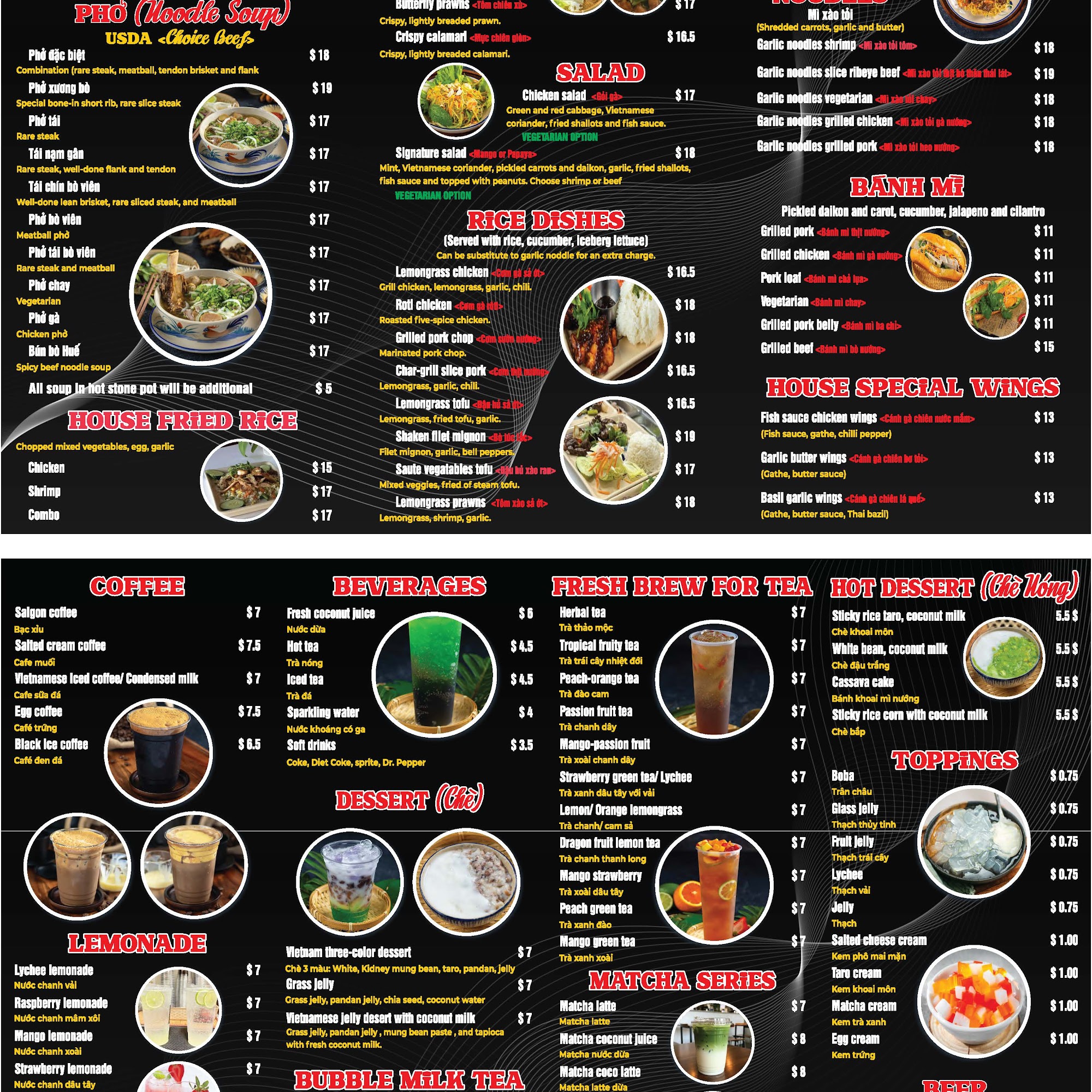 Rice & Roots Menu